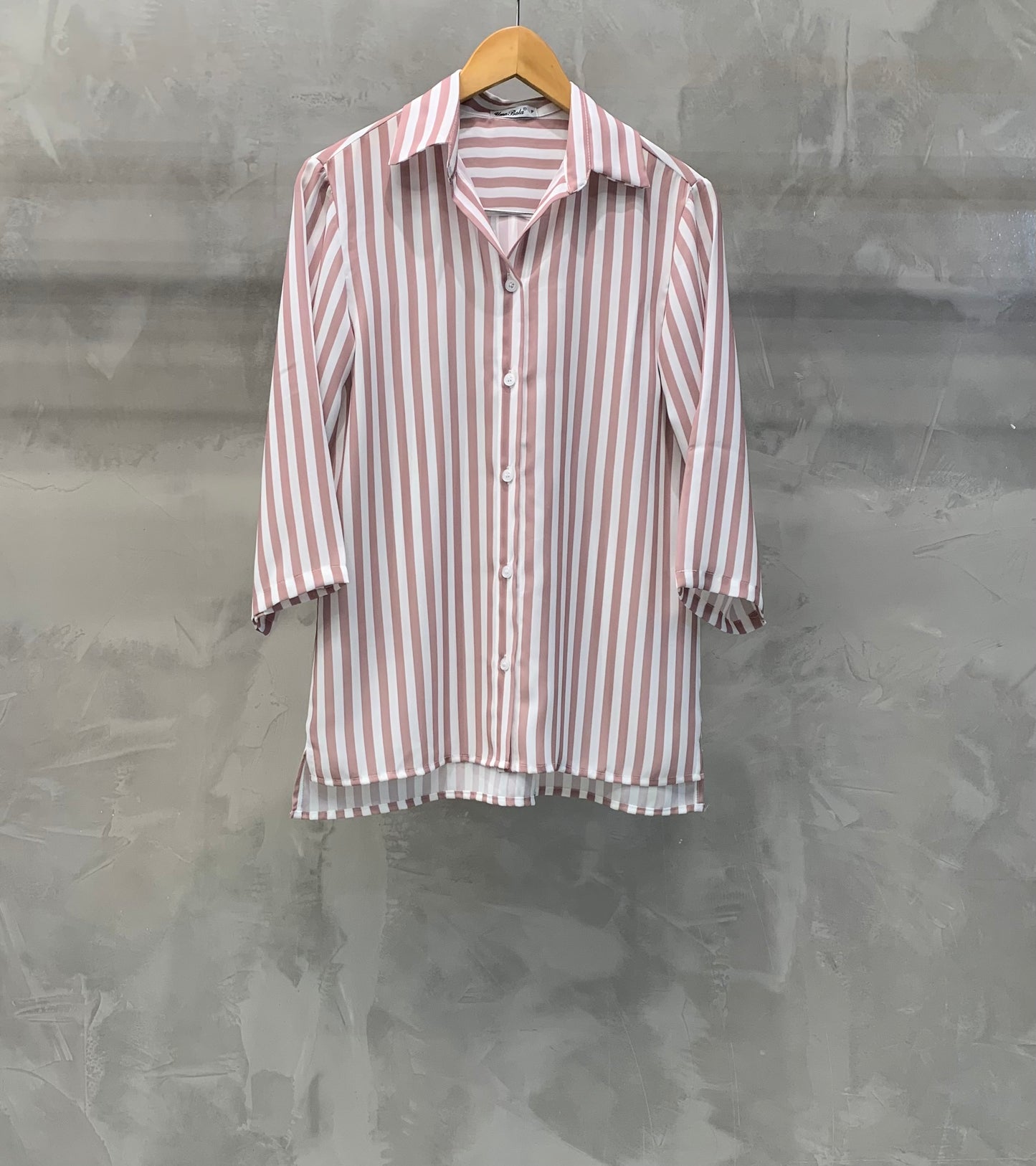 Camisa Listrada Manga Média 04976