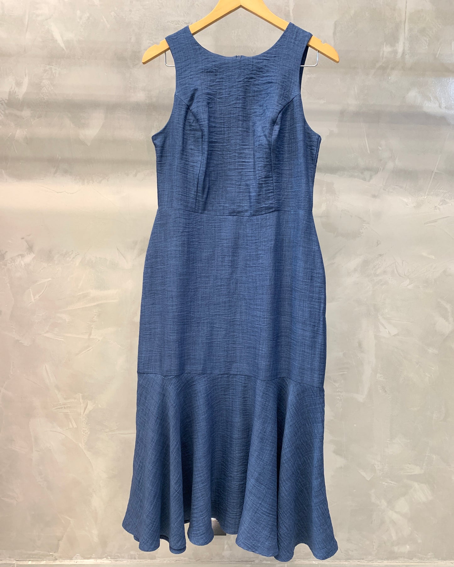 Vestido Midi Acinturado Melange 90211