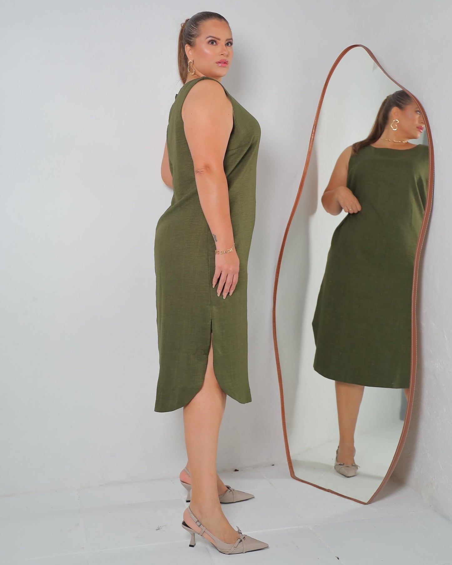 Vestido Plus Midi 90260