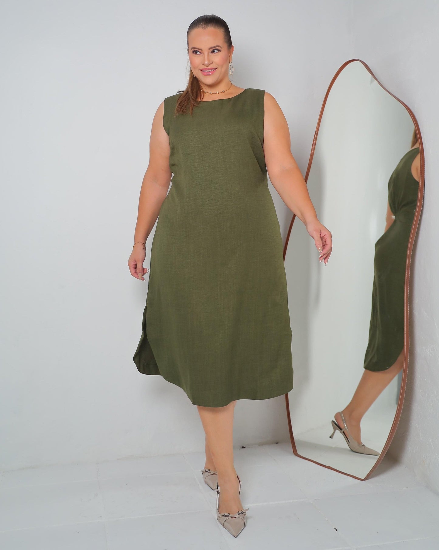 Vestido Plus Midi 90260