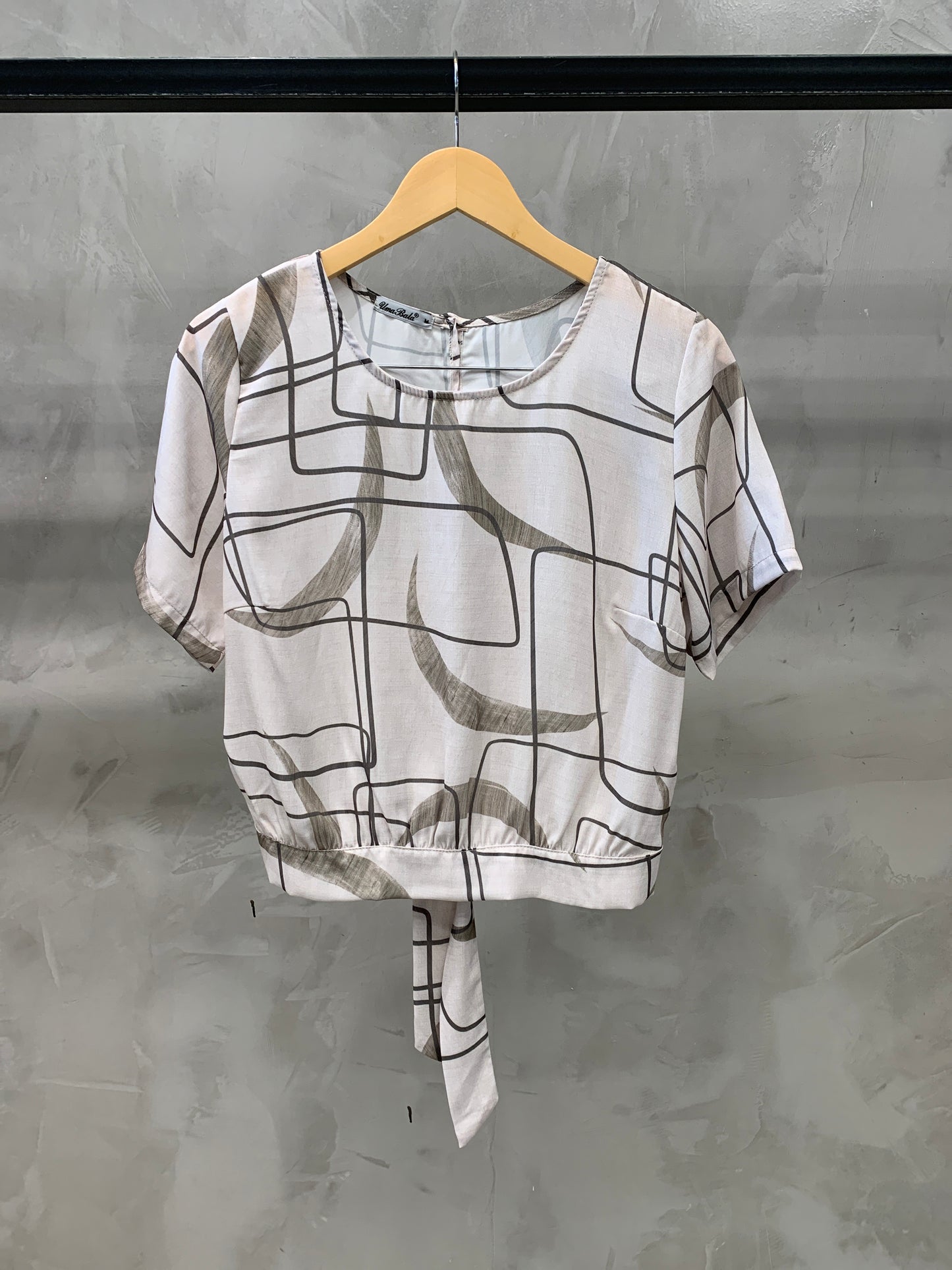 Cropped Decote Redondo Estampado 90204