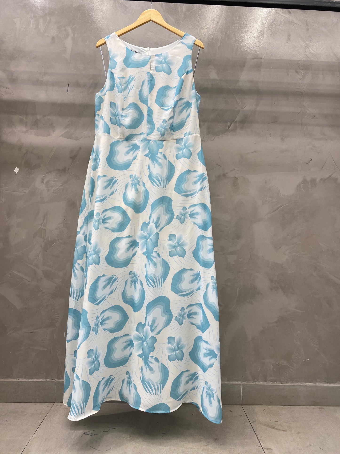 Vestido Plus Longo Estampado 50640