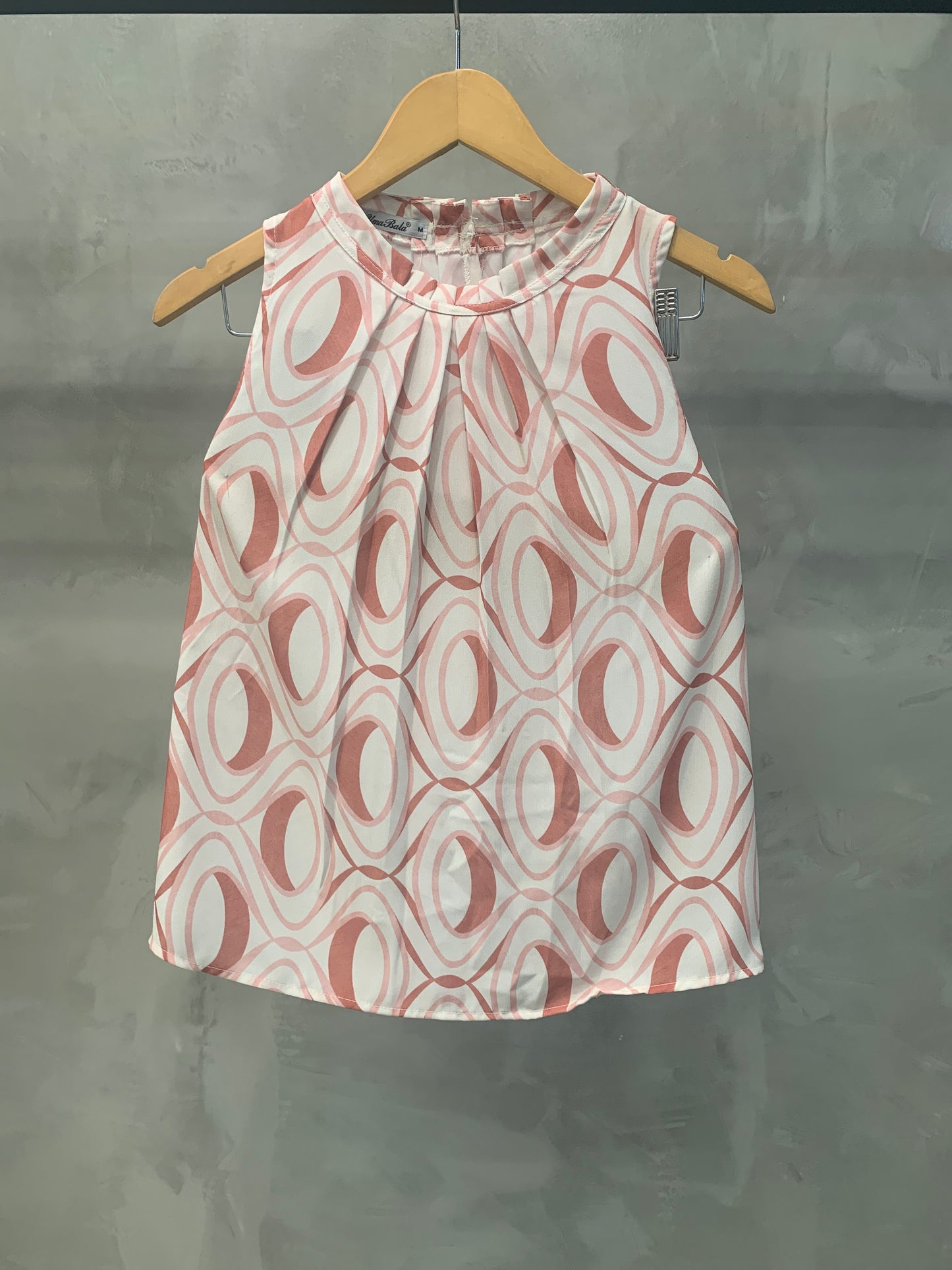 Regata Gola Drapeada Estampada 70520