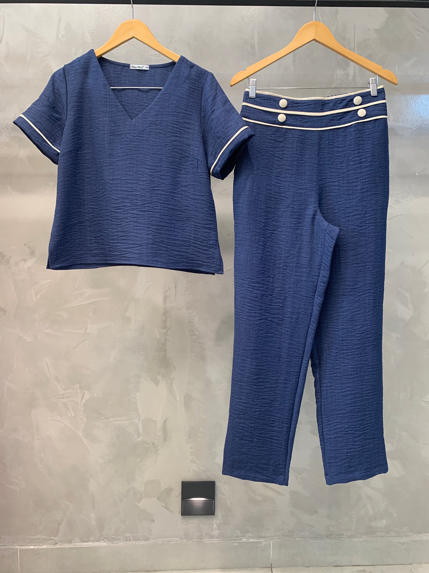 Conjunto Calça e Blusa Decote V 09081