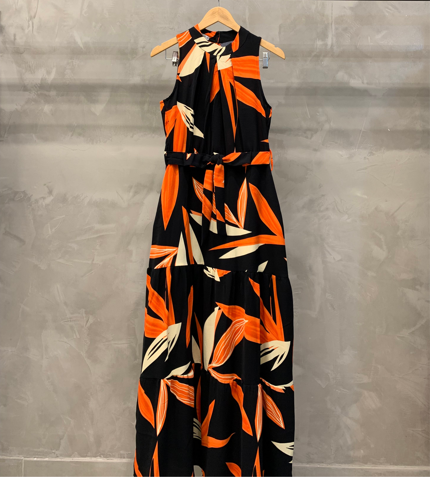 Vestido Longo Gola Alta 70601