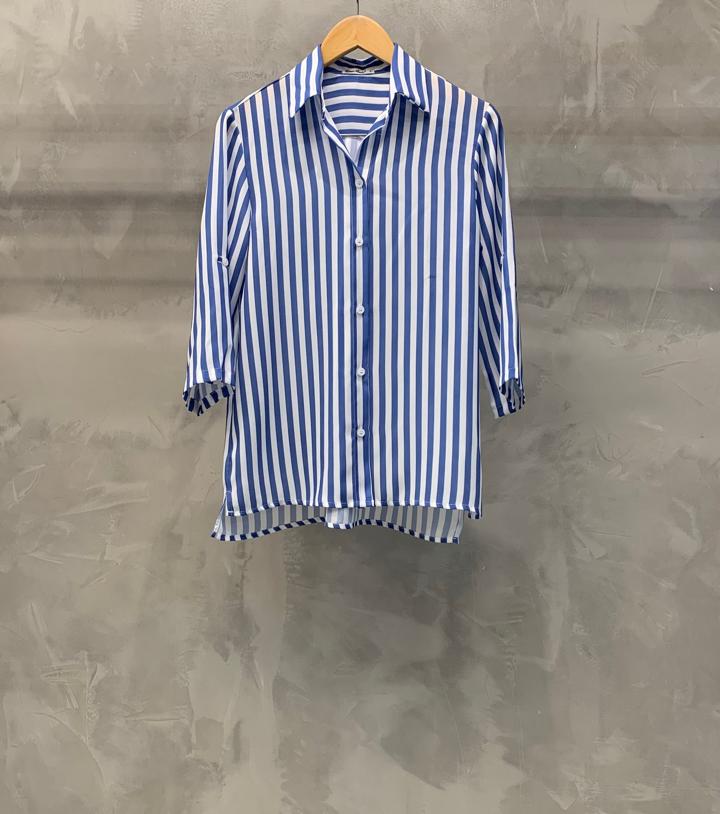 Camisa Listrada Manga Média 04976