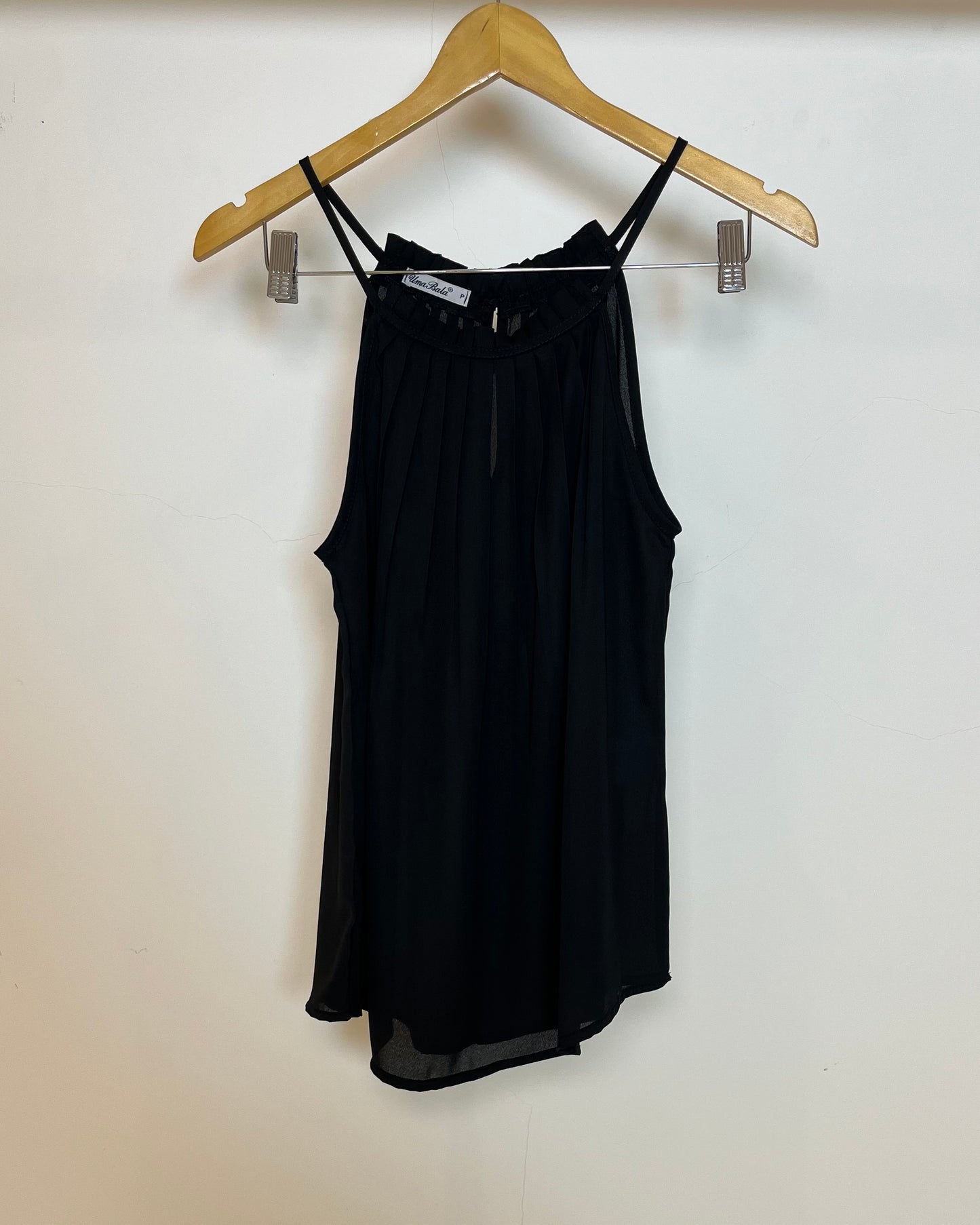 Regata Alça Fina Drapeada 49735