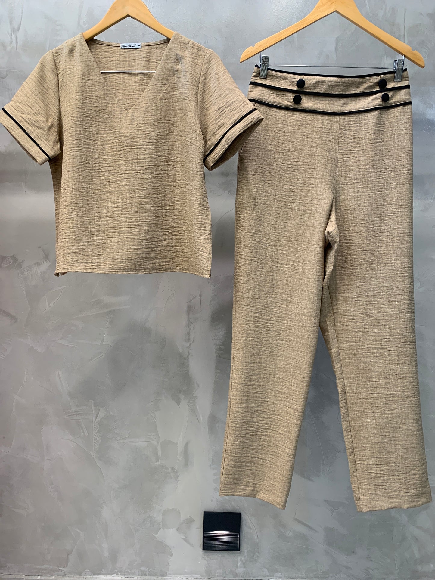 Conjunto Calça e Blusa Decote V 09081