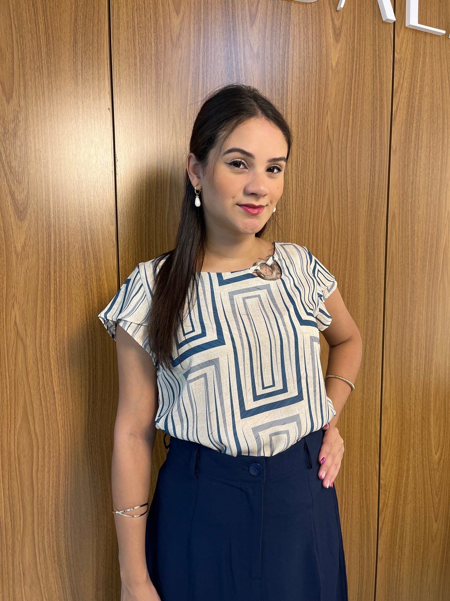 Blusa Com Detalhe de Argola 50863