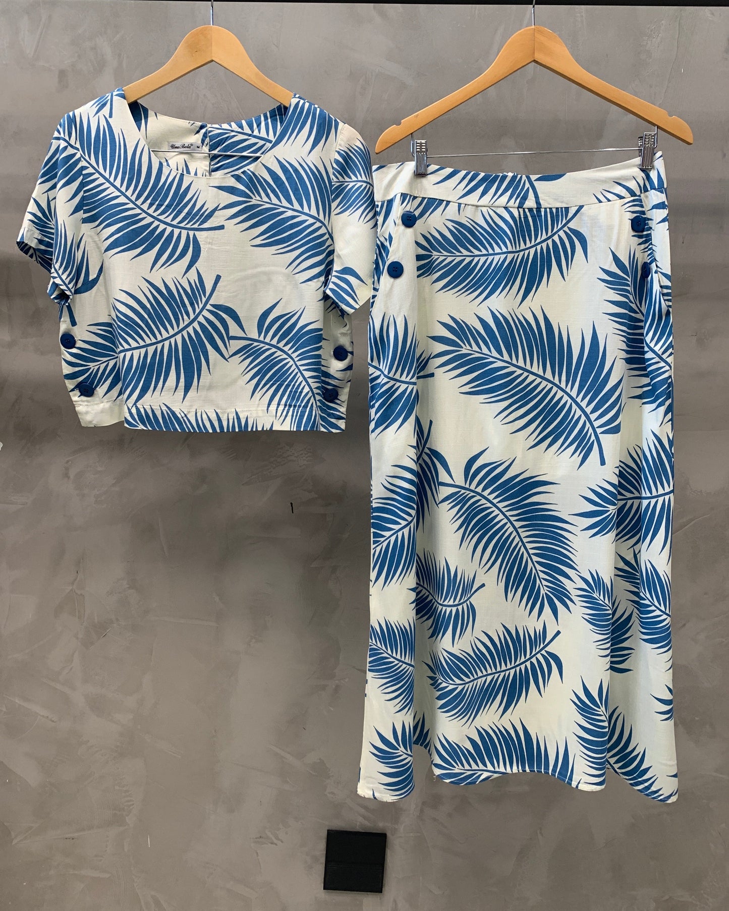 Conjunto Saia e Cropped Estampado 90563