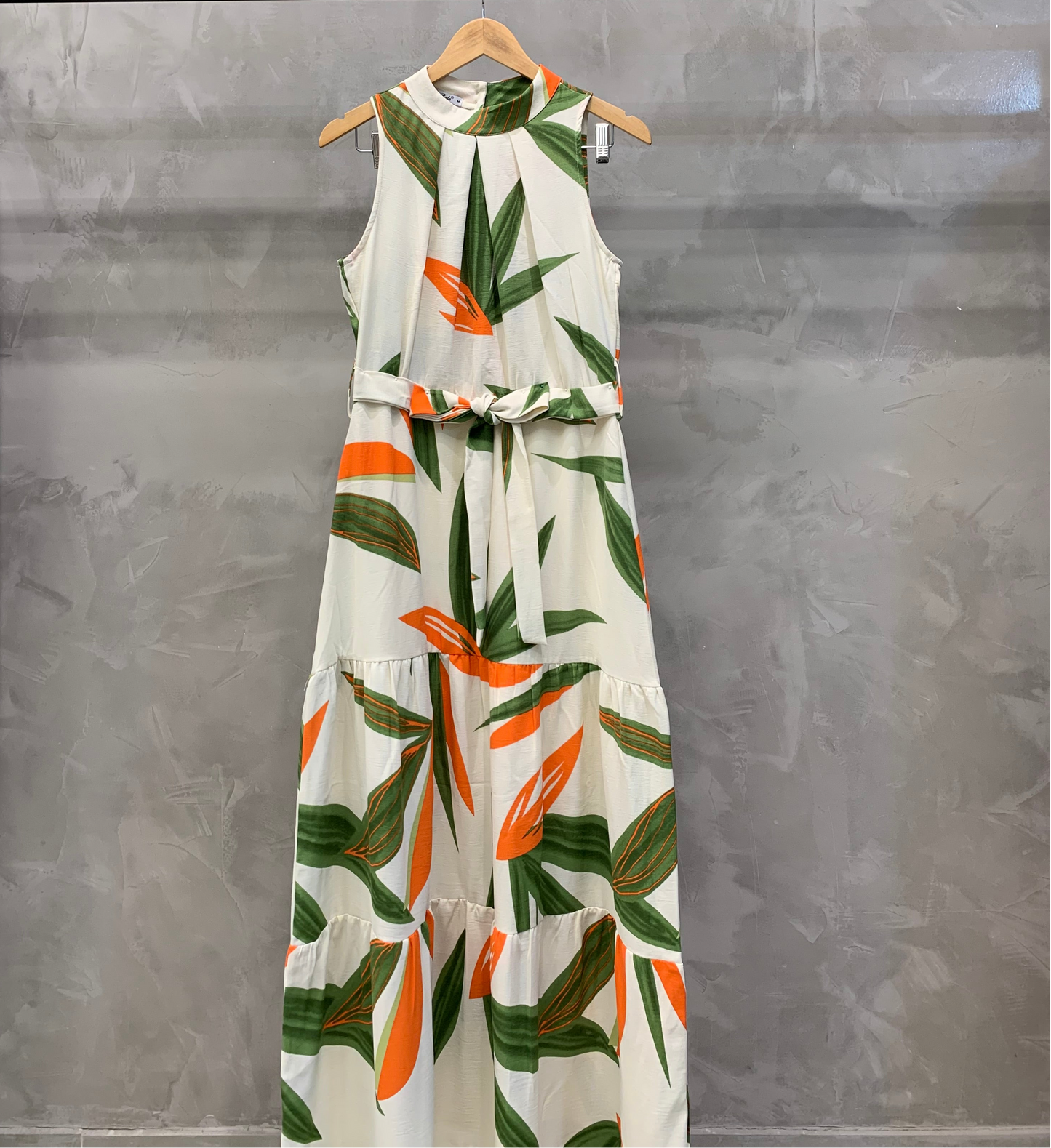 Vestido Longo Gola Alta 70601