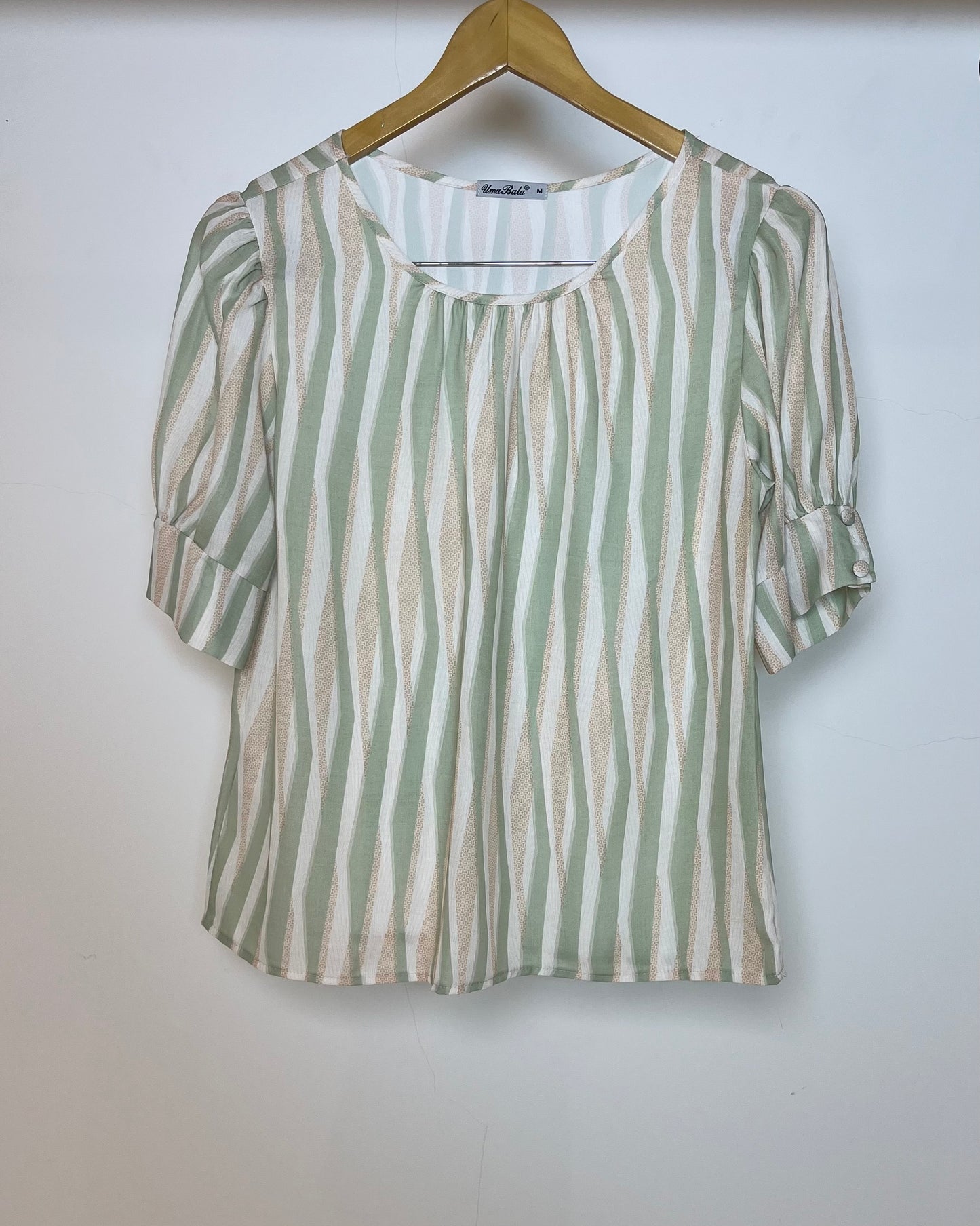 Blusa Manga Bufante Estampada 60058