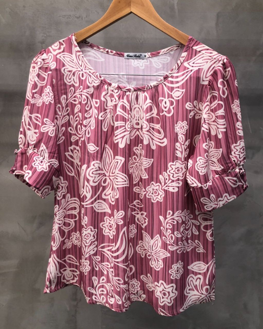 Blusa Manga Bufante Estampada 60052