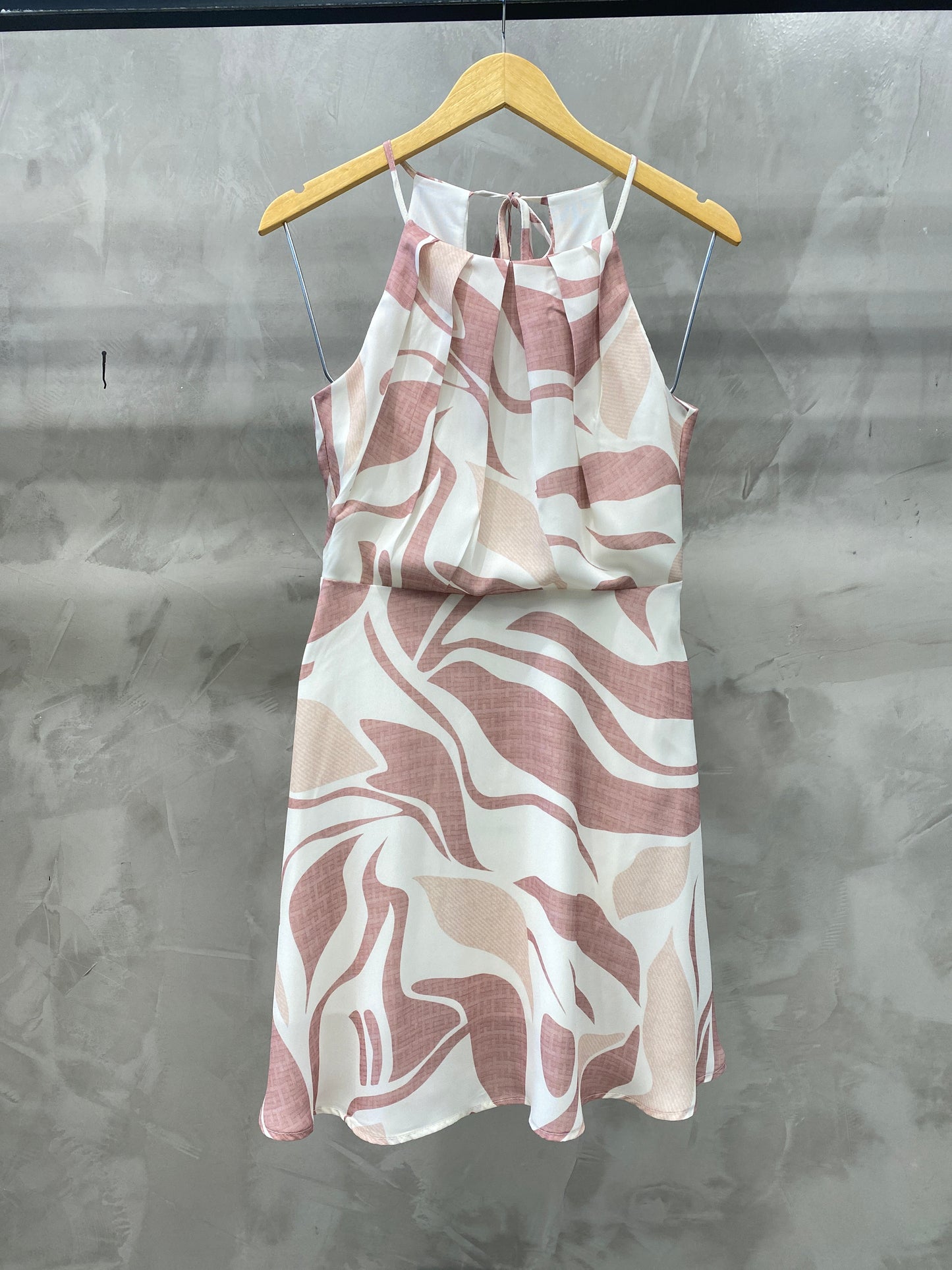 Vestido Curto crepe estampado 49066