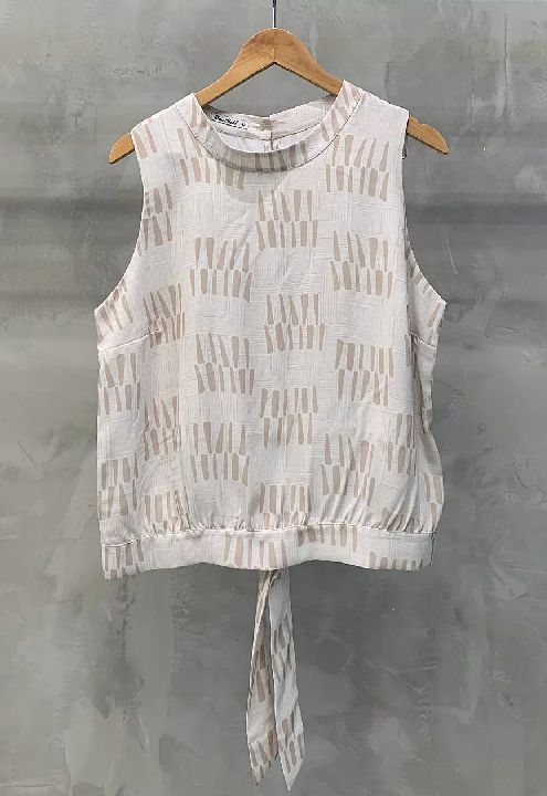 Cropped Regata Plus Bege 08029