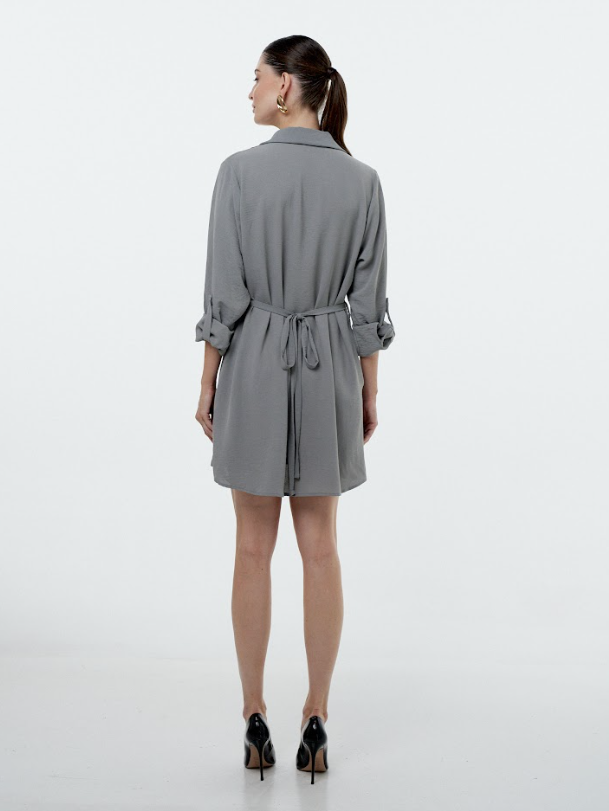 Vestido Chemise Com Faixa 90620
