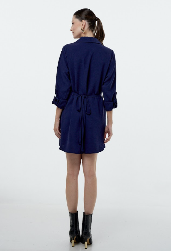 Vestido Chemise Com Faixa 90620