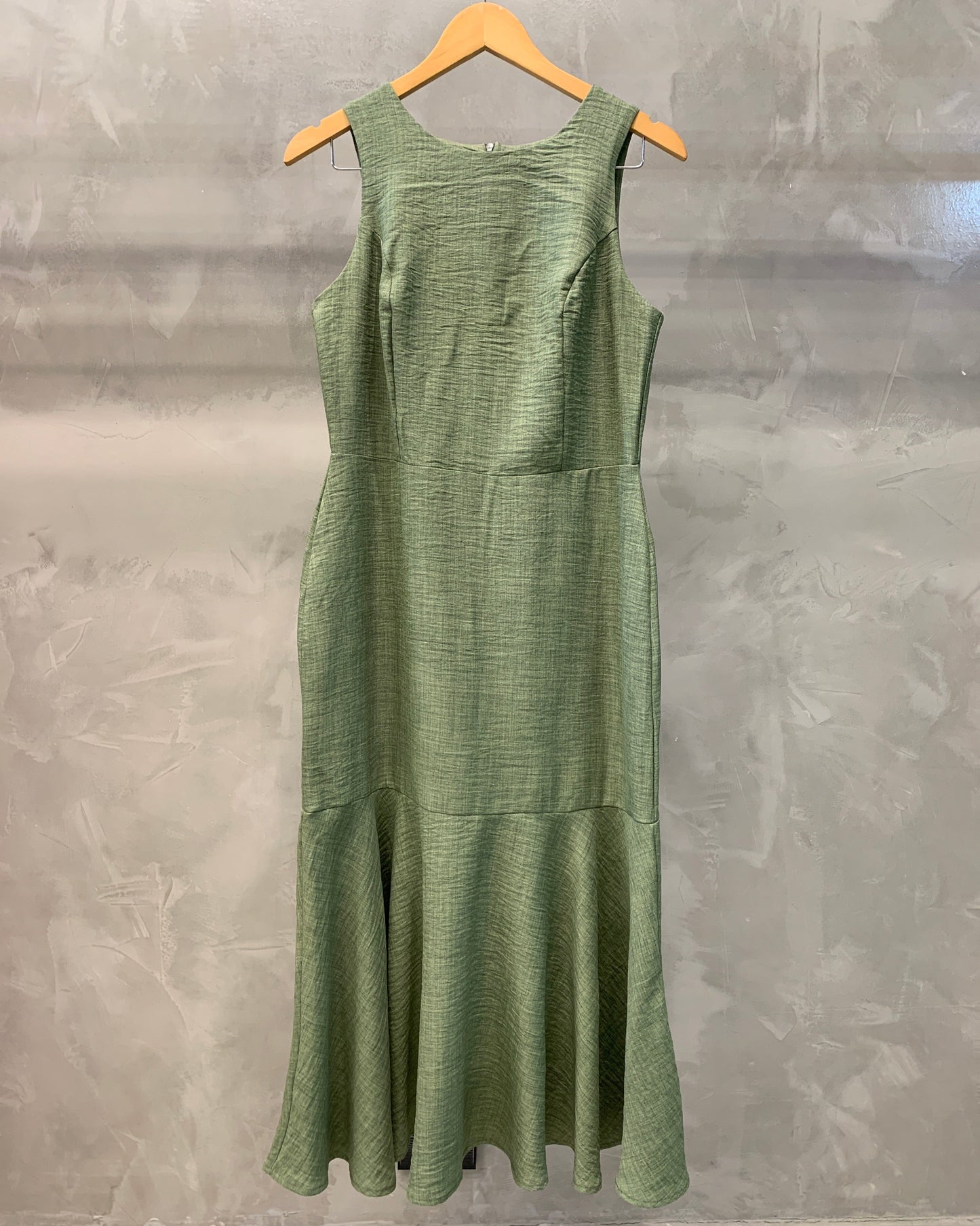 Vestido Midi Acinturado Melange 90211