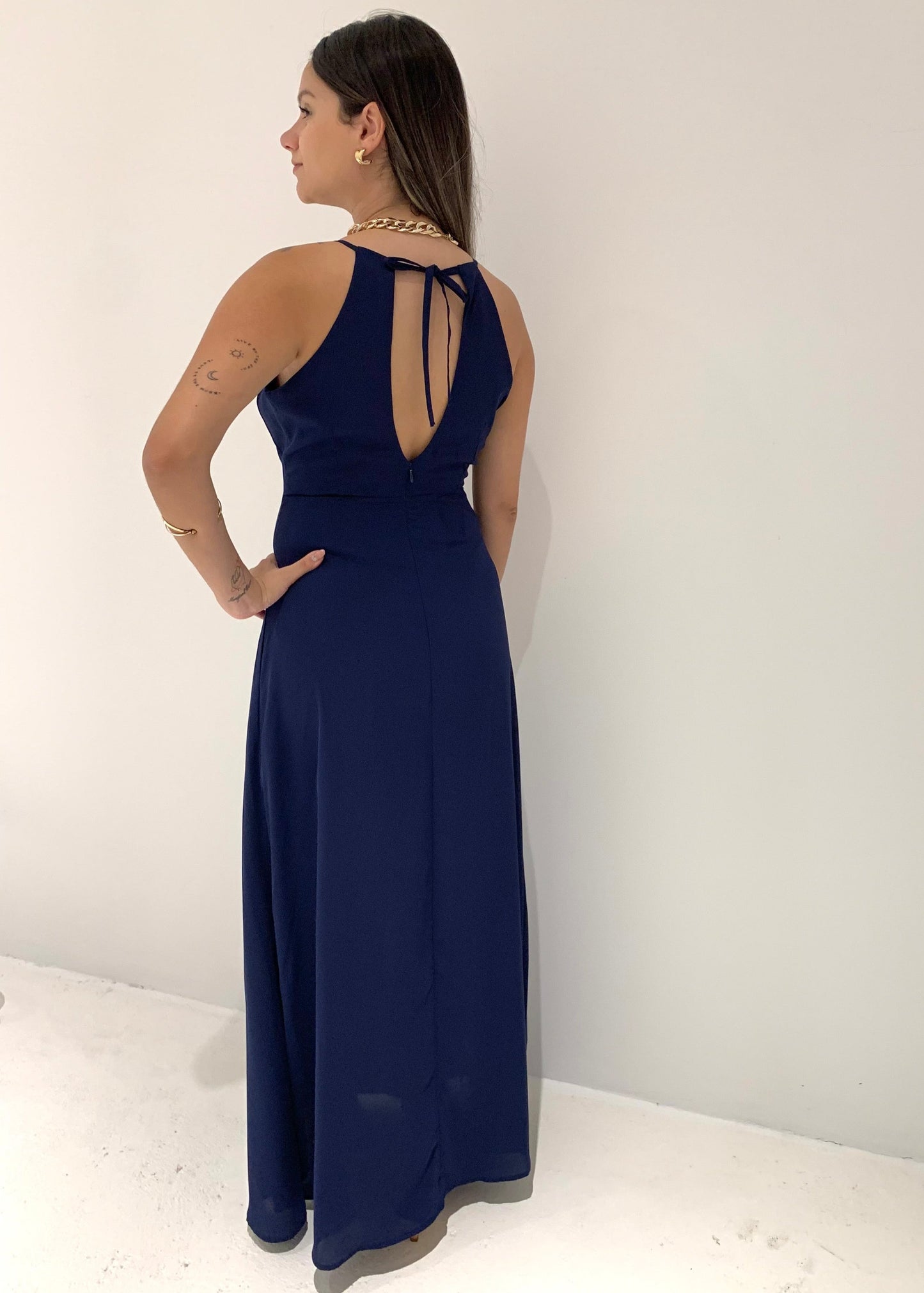 Vestido Longo Crepe 47975
