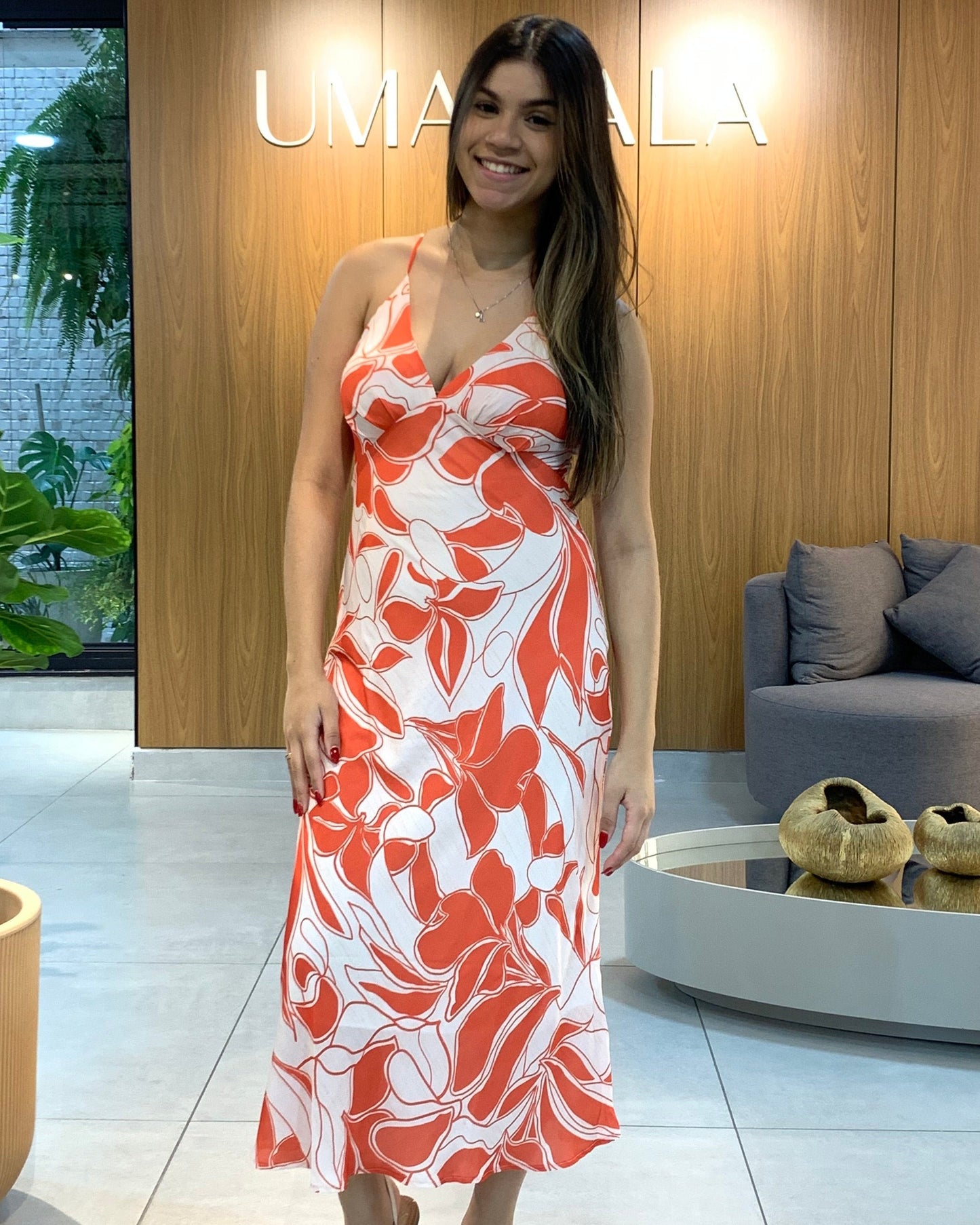 Vestido Longo Estampado 60600