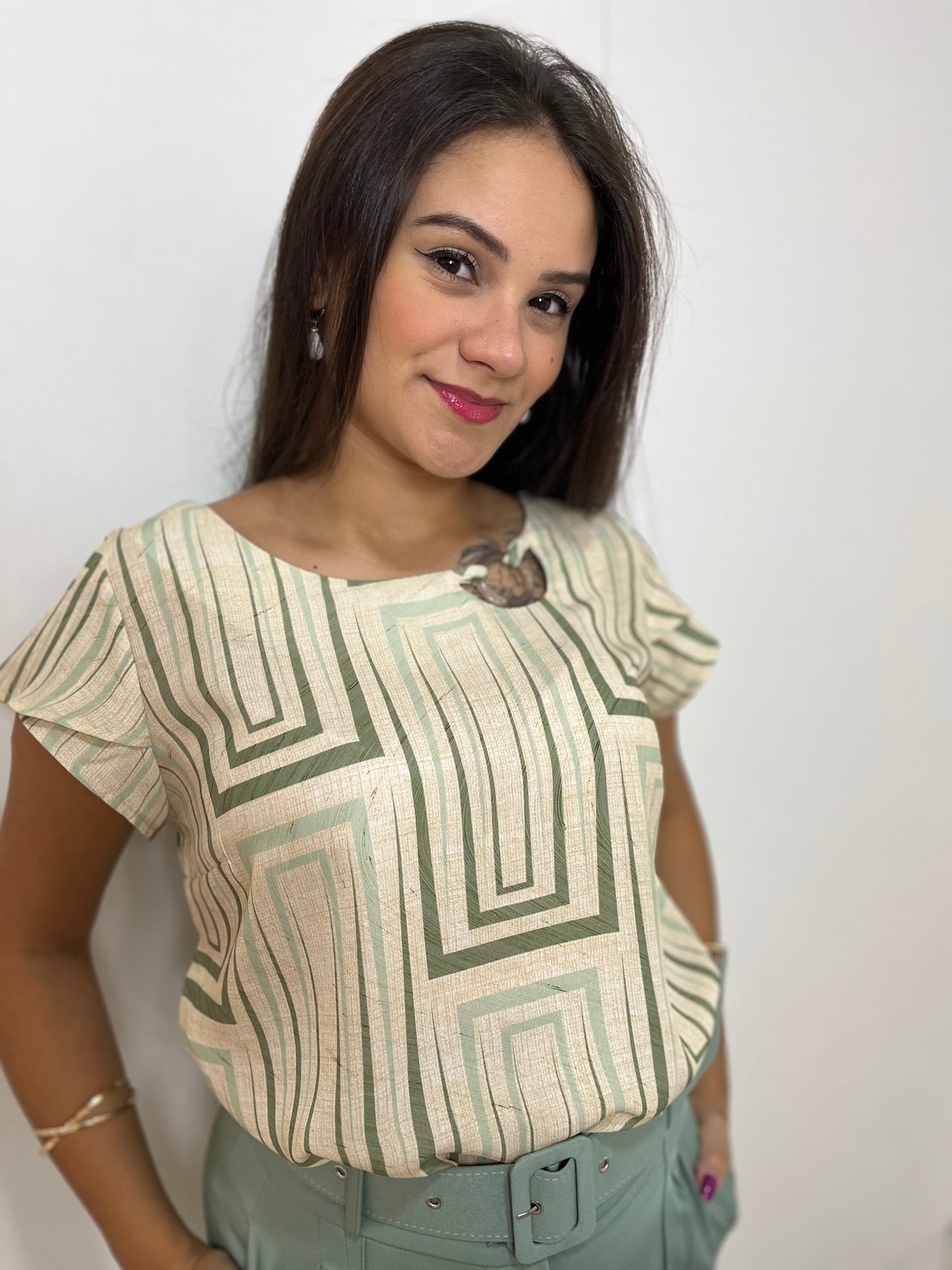Blusa Com Detalhe de Argola 50863