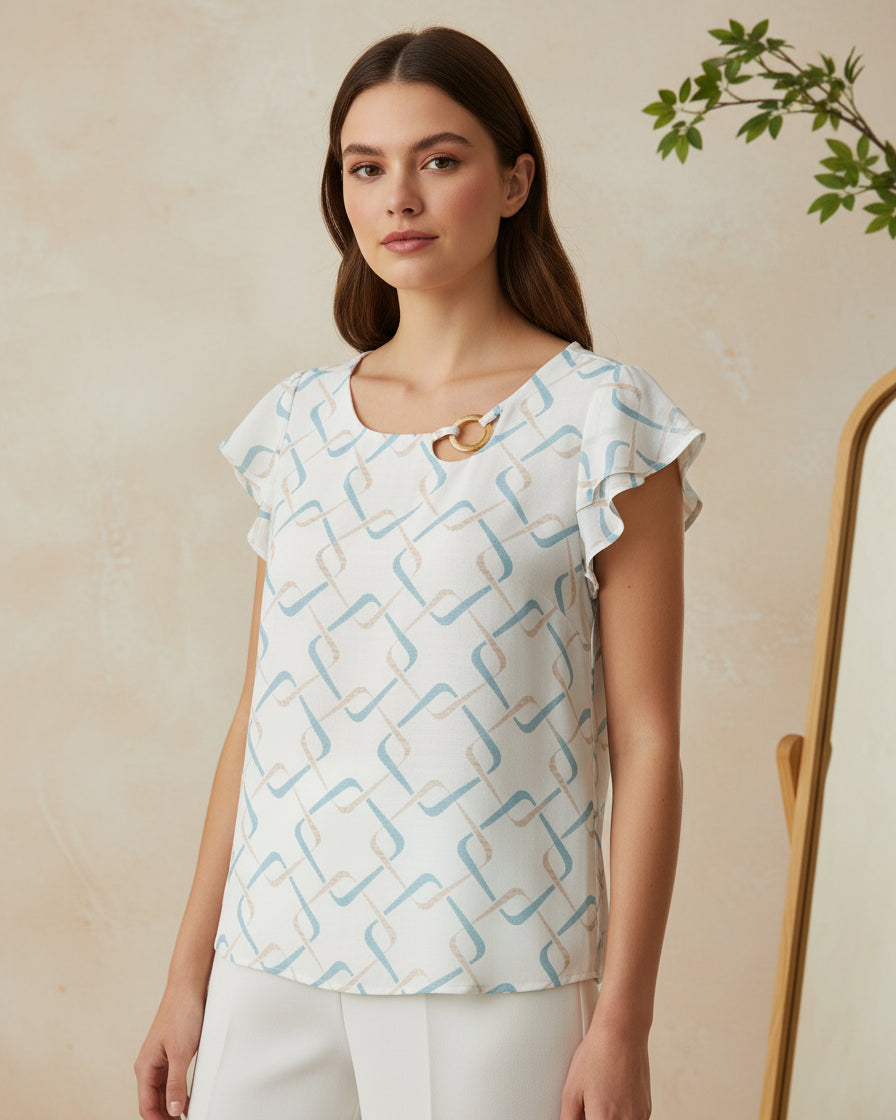 Blusa Com Detalhe de Argola 50864