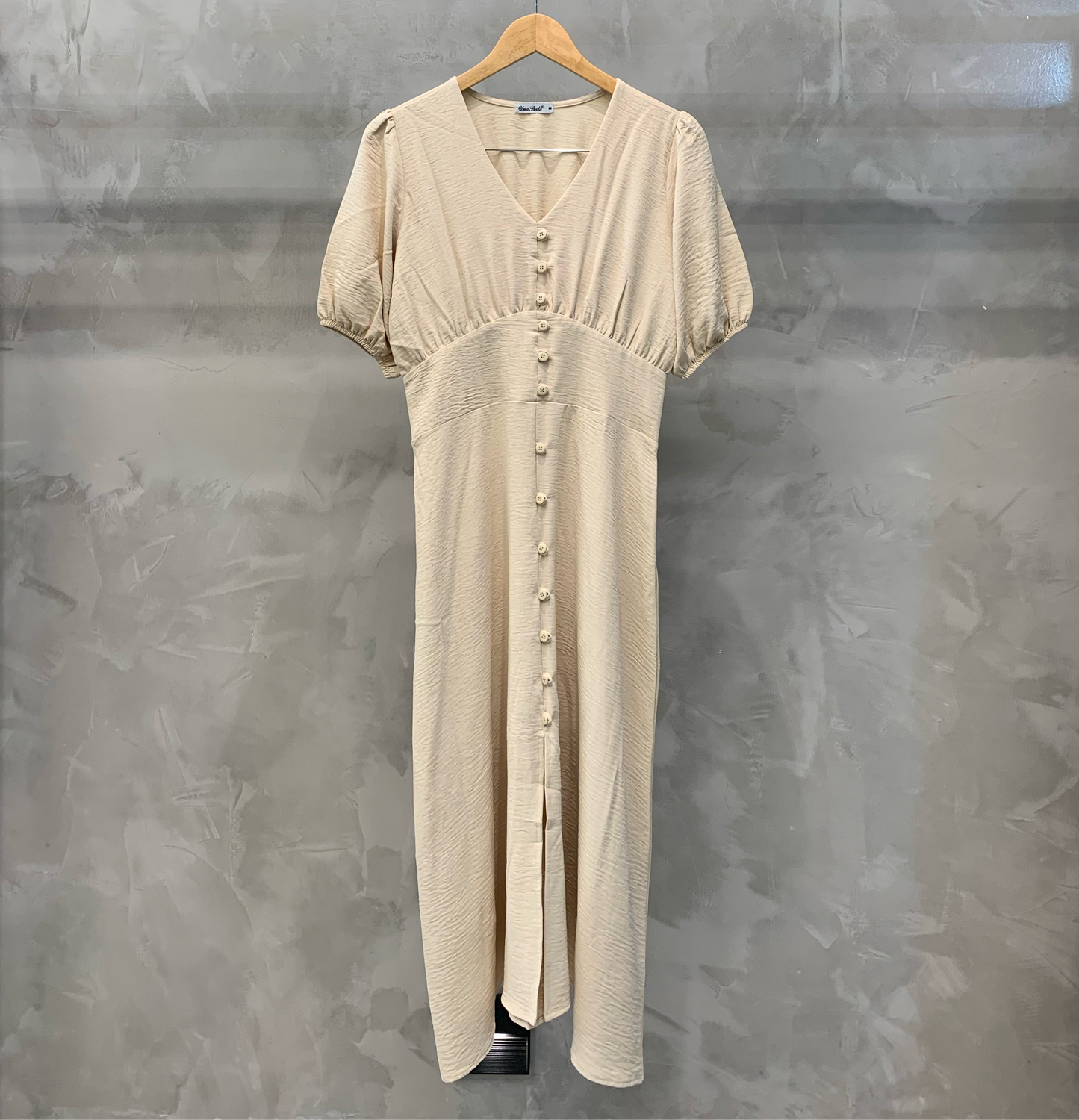 Vestido Mídi Bege 70282
