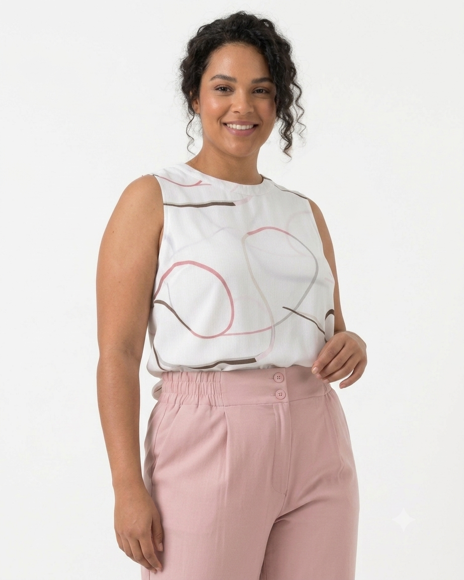 Cropped Plus Estampada 80298