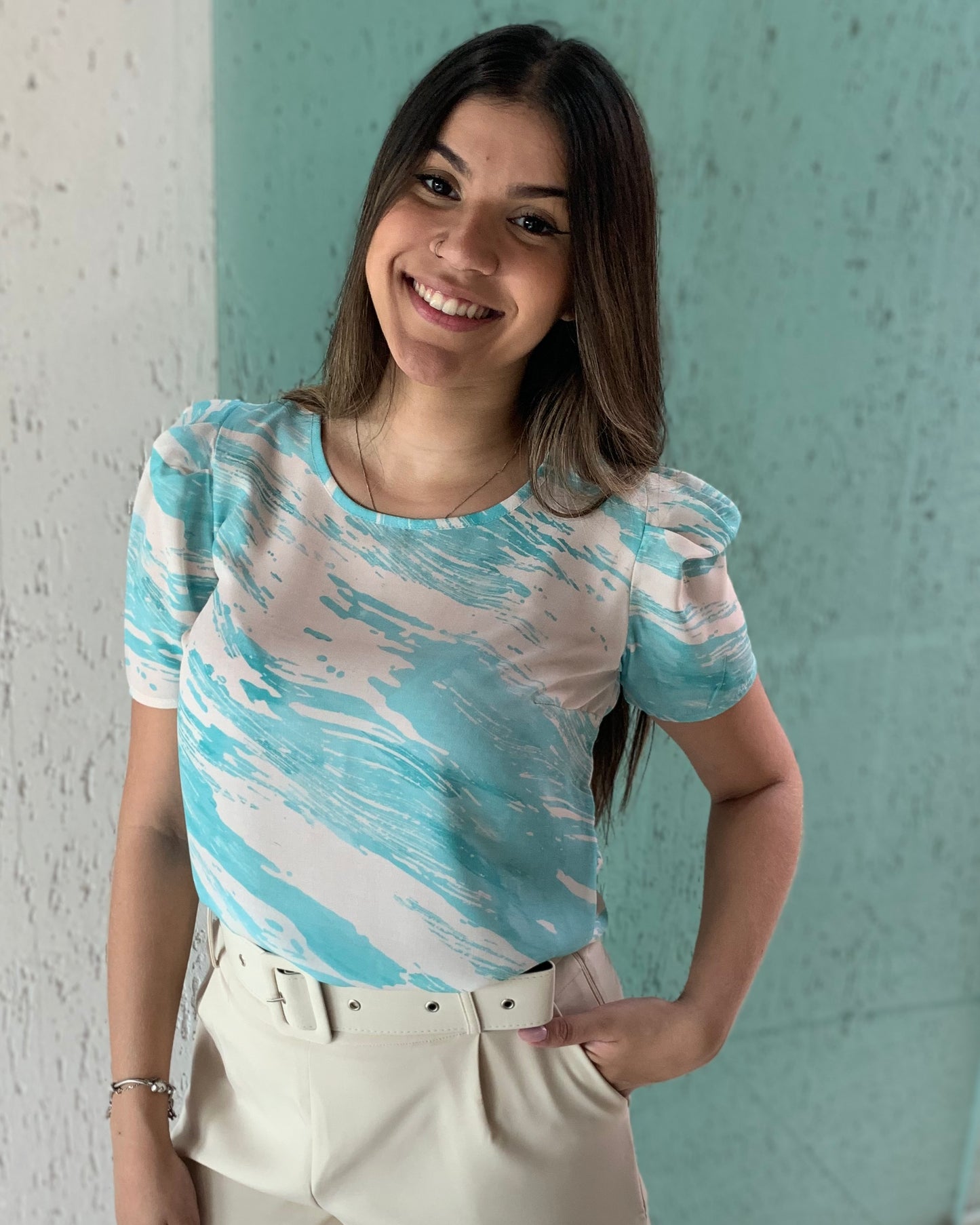 Blusa de ombreira 70921