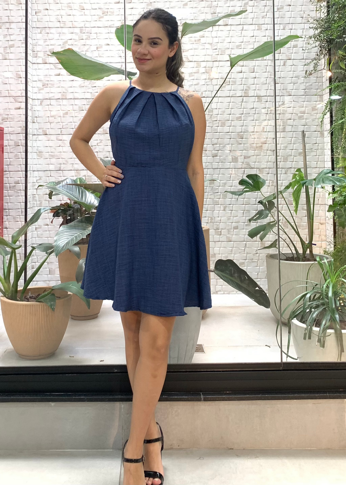 Vestido Curto Trapézio 49063