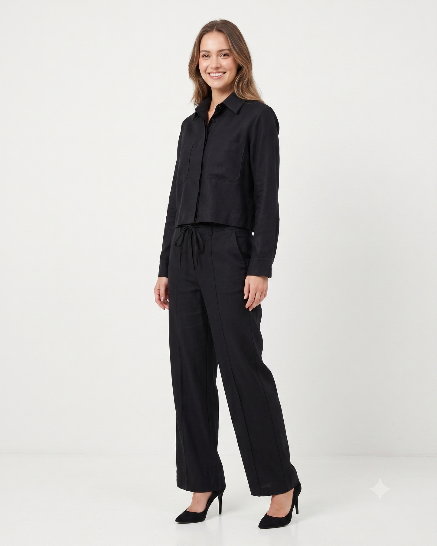 Calça Pantalona de Linho 92490