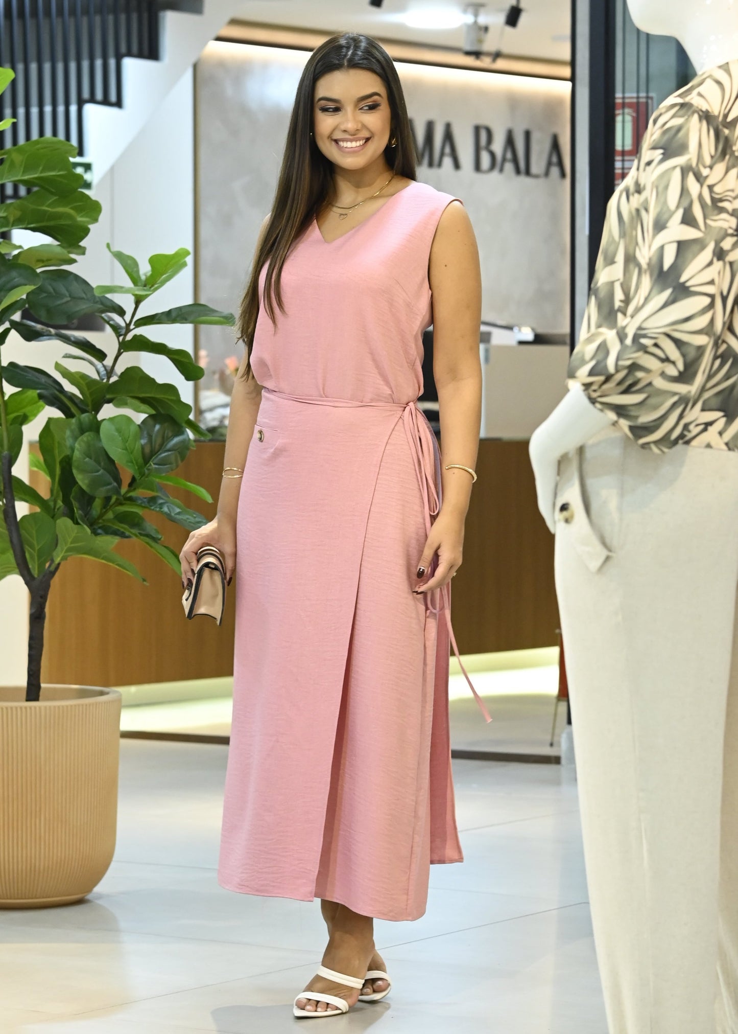Vestido Longo Transpasse 90710