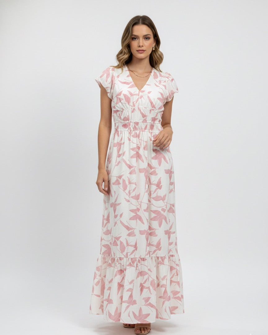 Vestido Longo Acinturado 90983