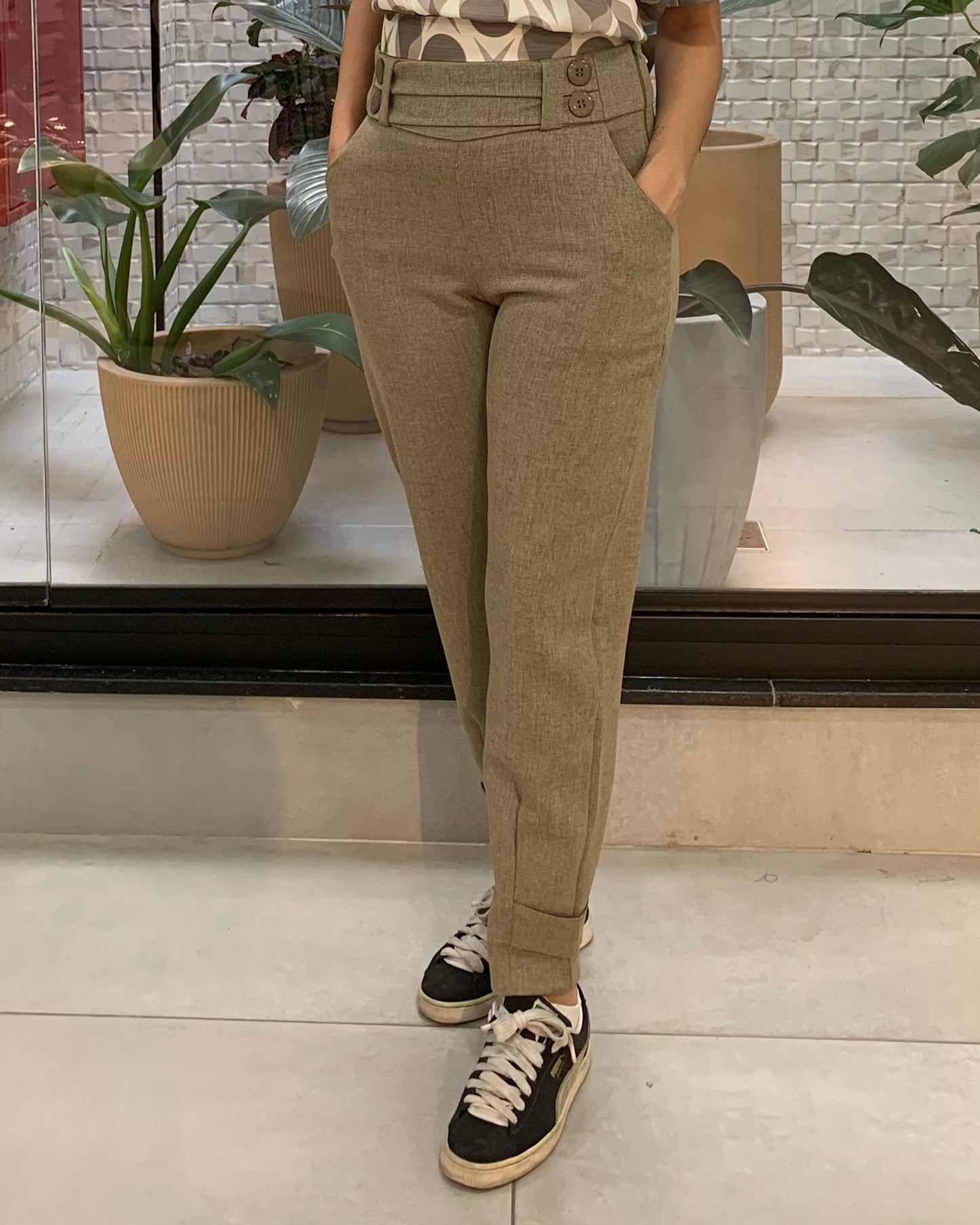 Calça Jogger Polylinho 02914