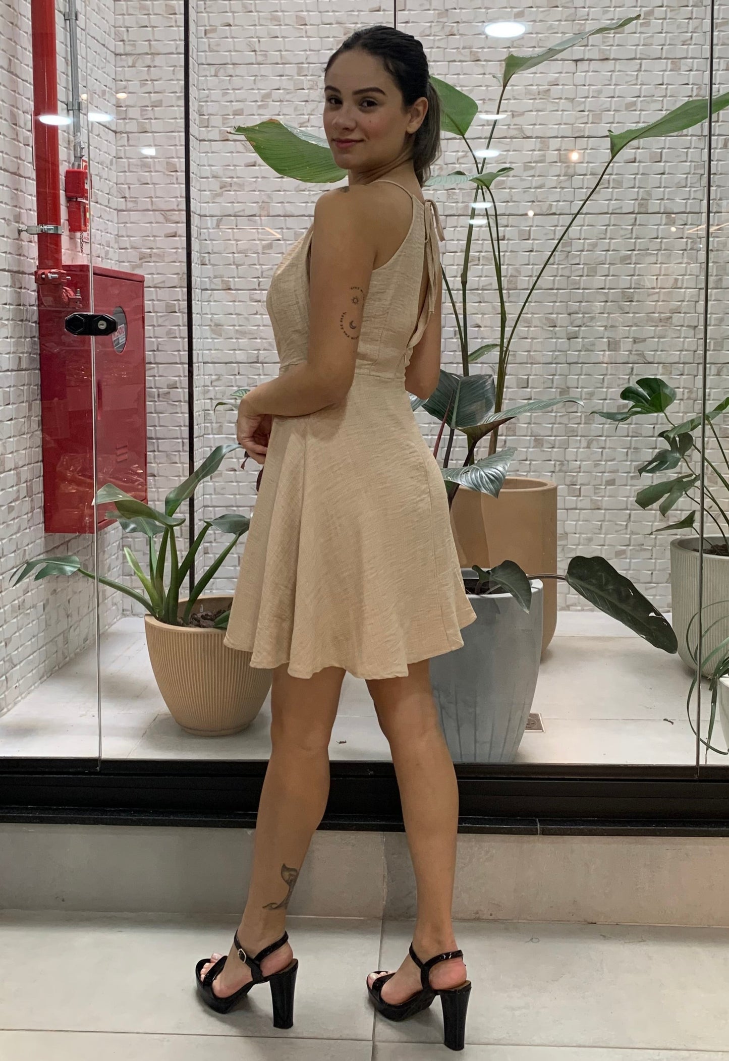 Vestido Curto Trapézio 49063