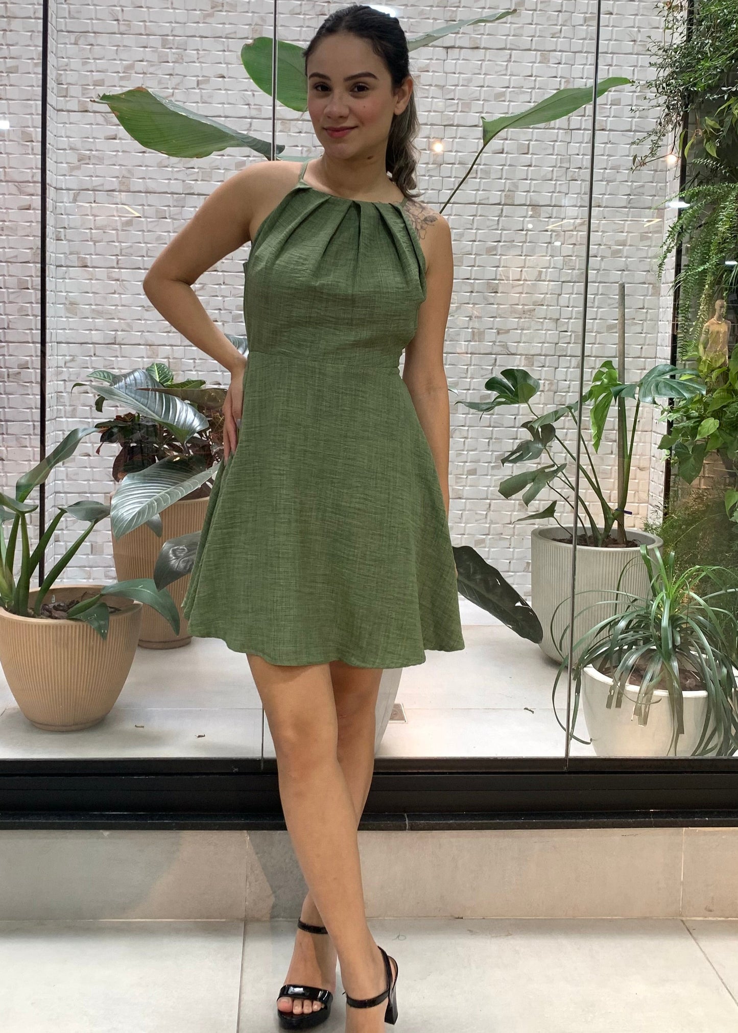 Vestido Curto Trapézio 49063