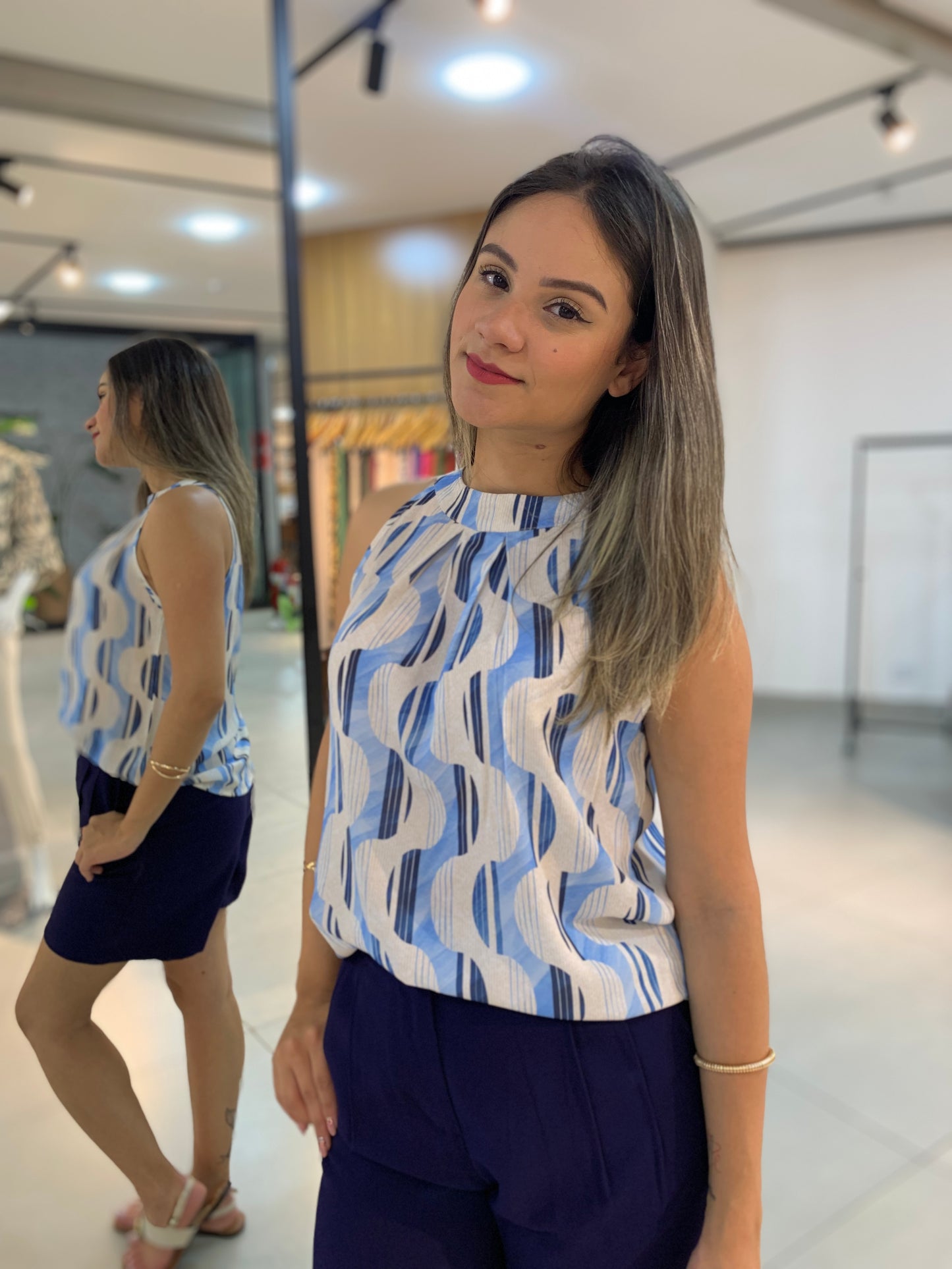 Regata Trapézio Estampada 80236