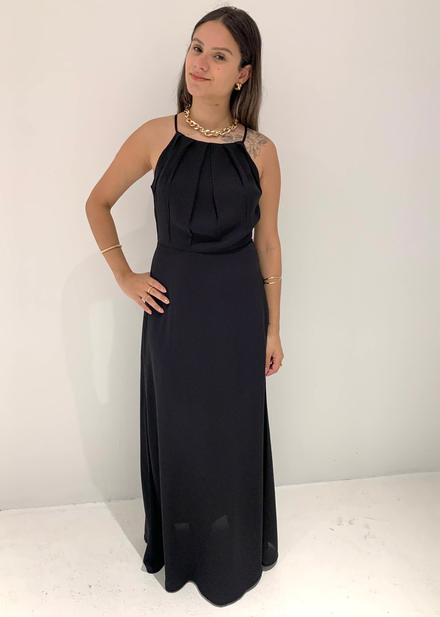 Vestido Longo Crepe 47975