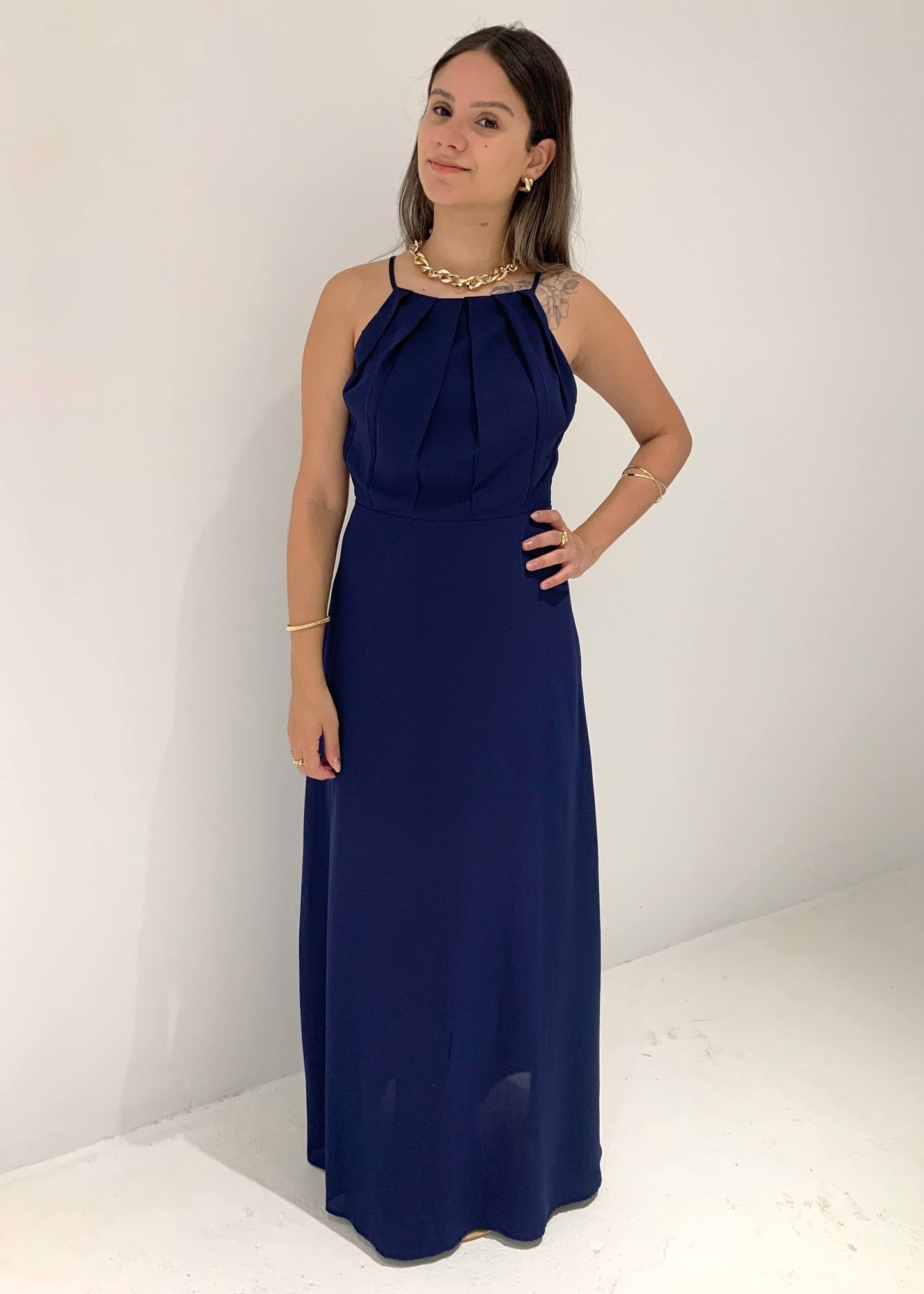 Vestido Longo Crepe 47975