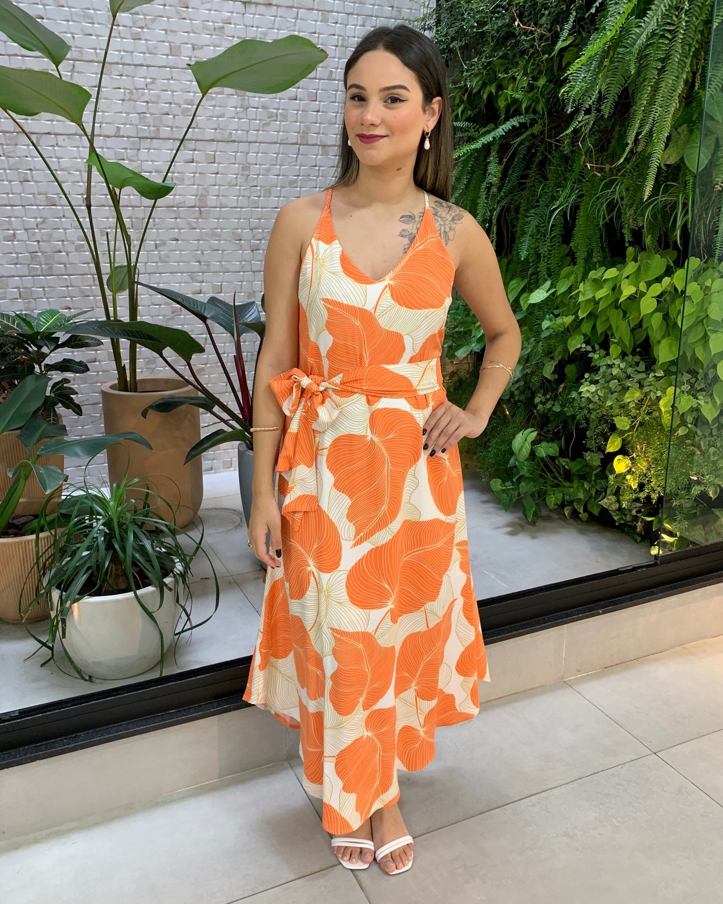 Vestido Midi Barra Redonda 91102