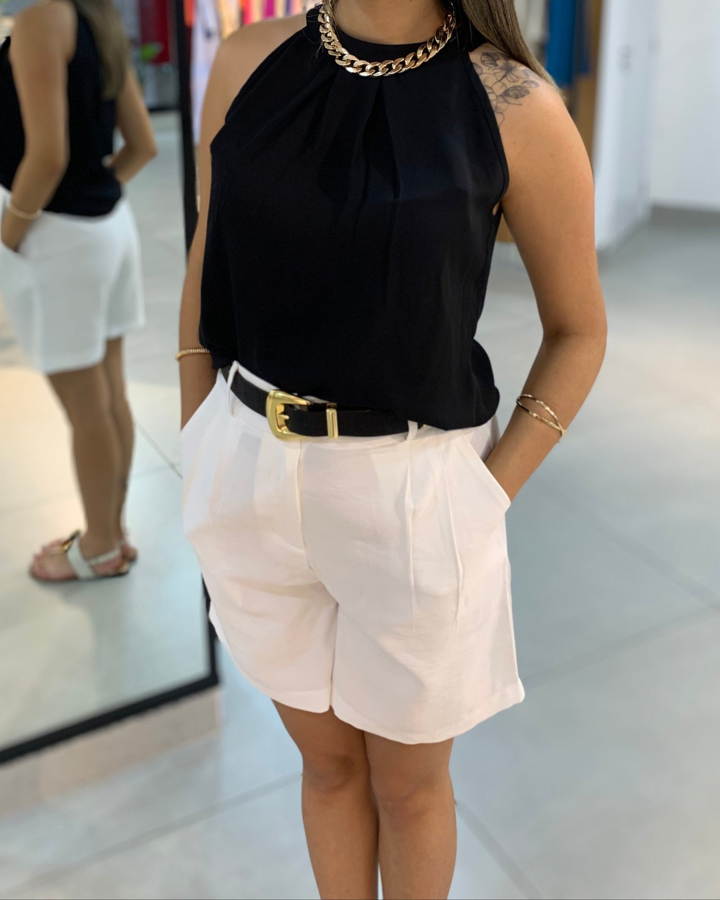 Regata Trapézio Crepe 80235