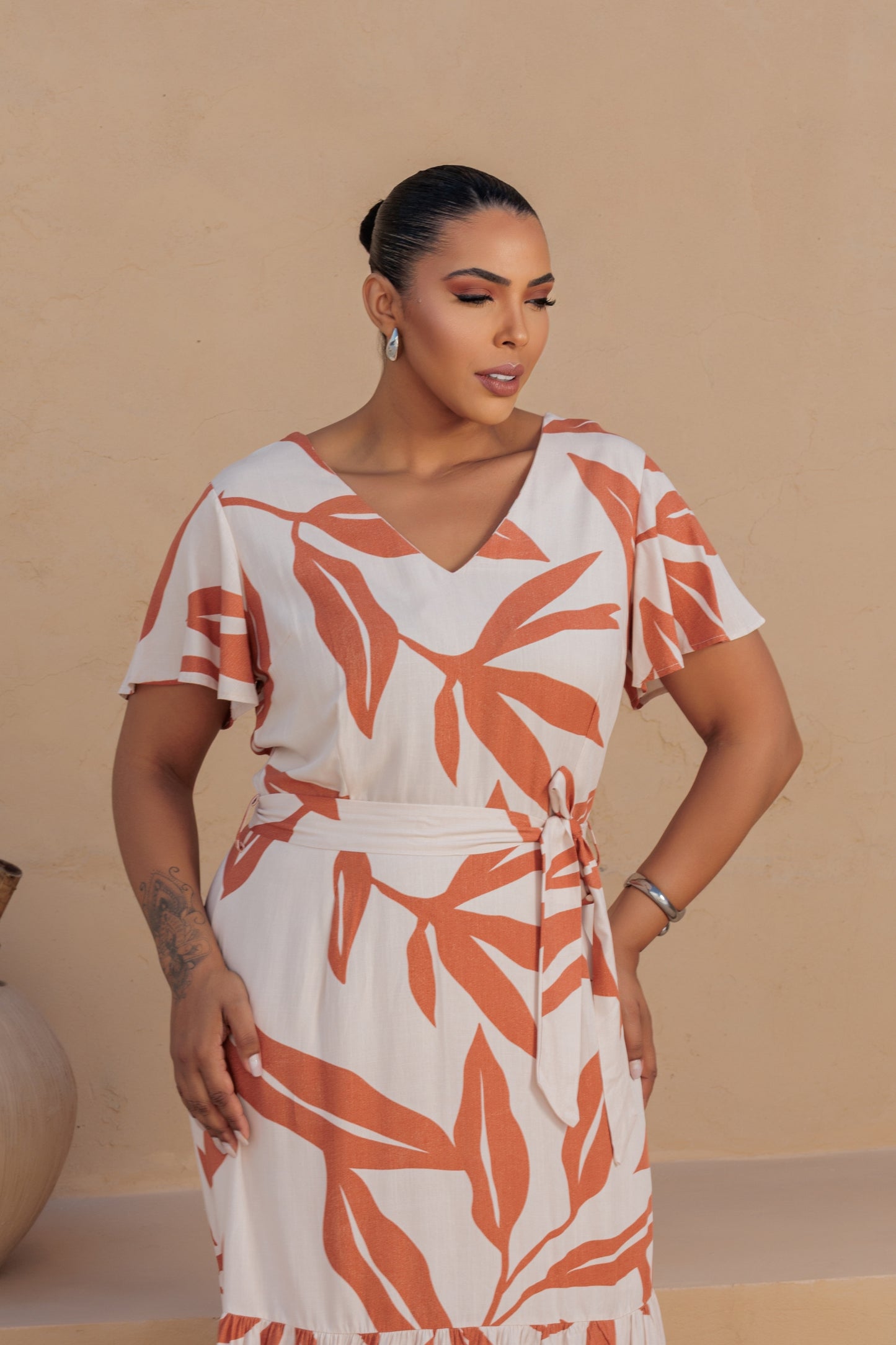 Vestido Plus Estampado 91462