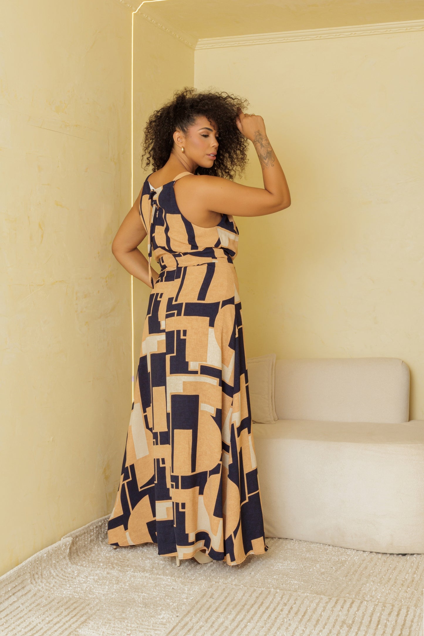 Vestido Plus Estampado 80570