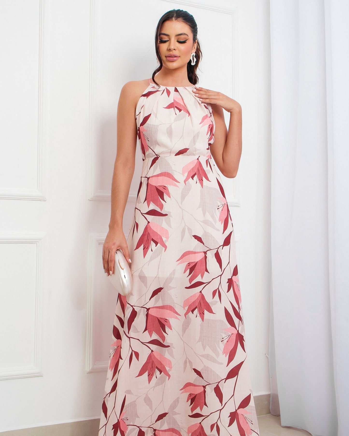 Vestido Longo Folhas 47971