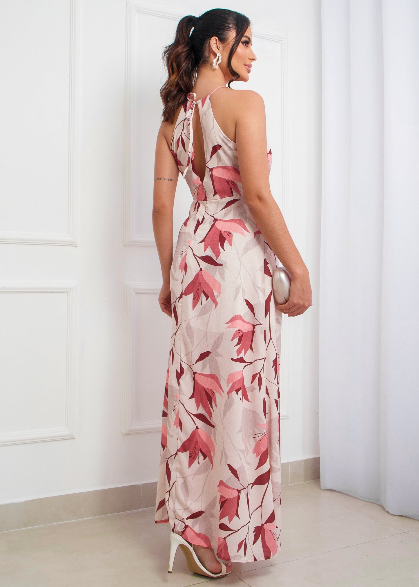 Vestido Longo Folhas 47971