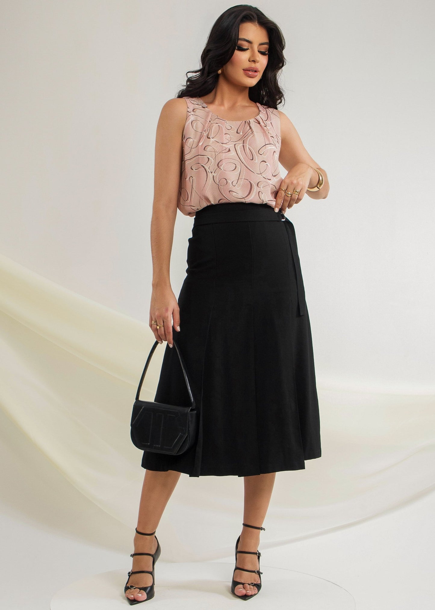 Saia Midi Pregas 09073