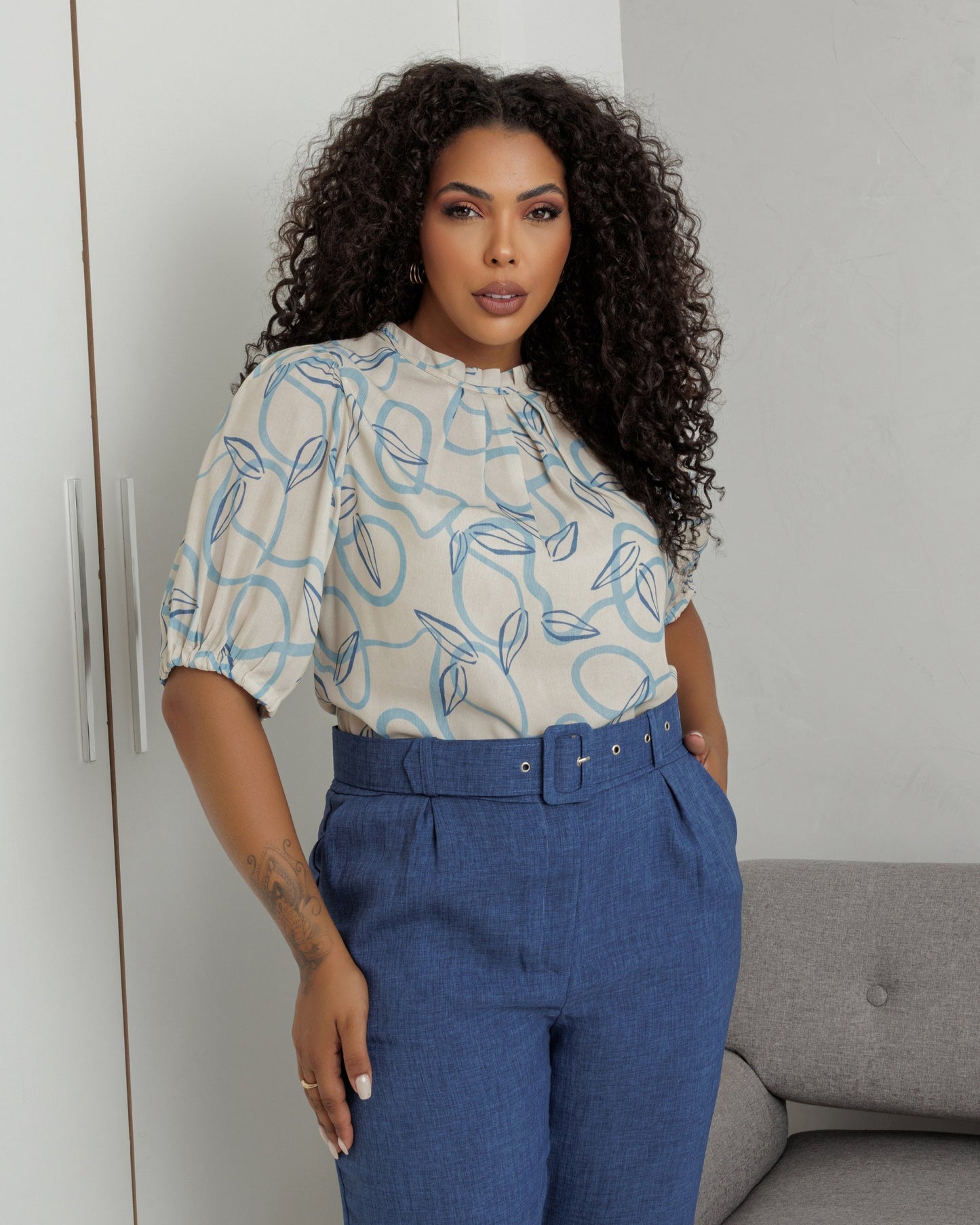Blusa Manga Bufante 91490