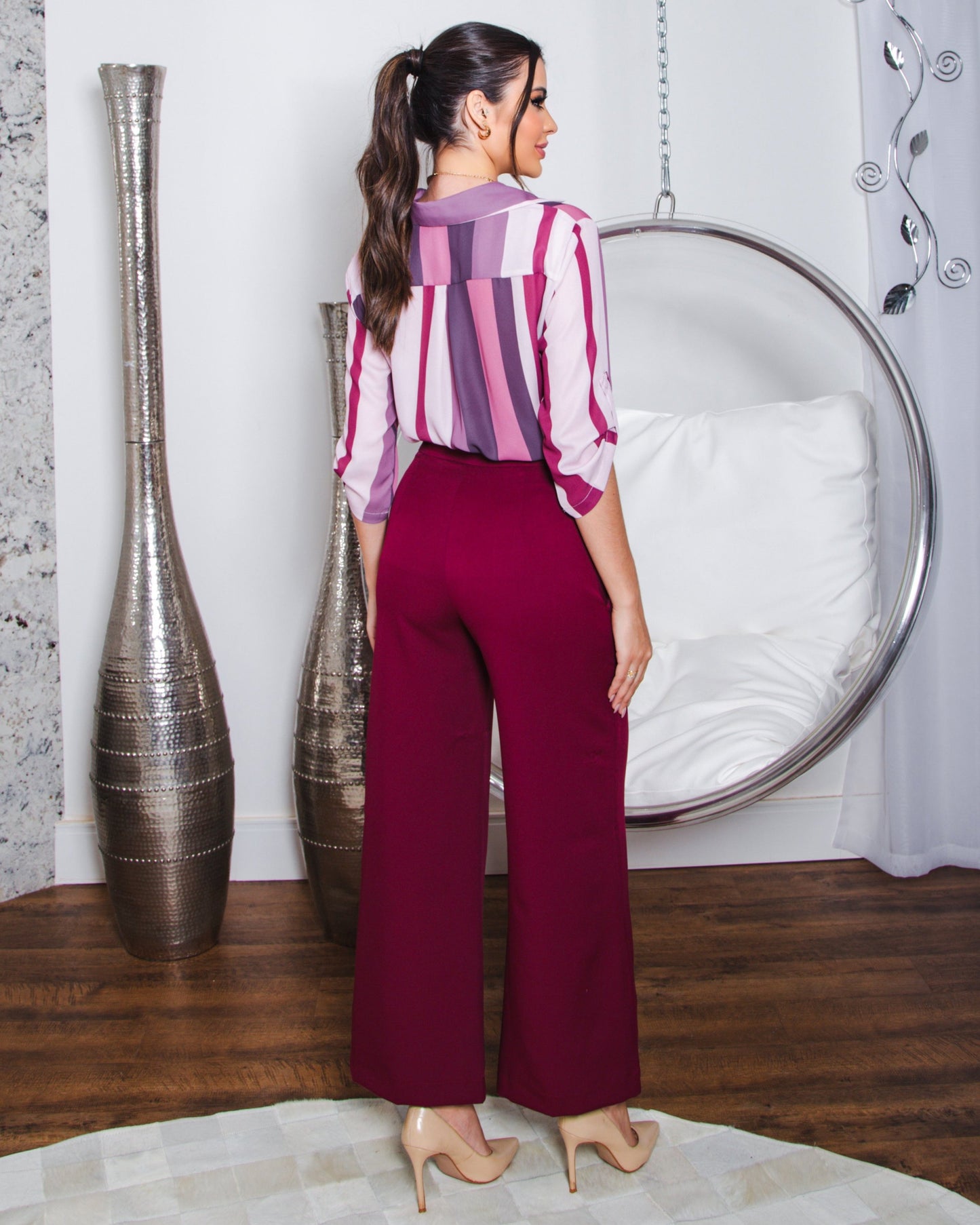 Calça Flare Alfaiataria 02933