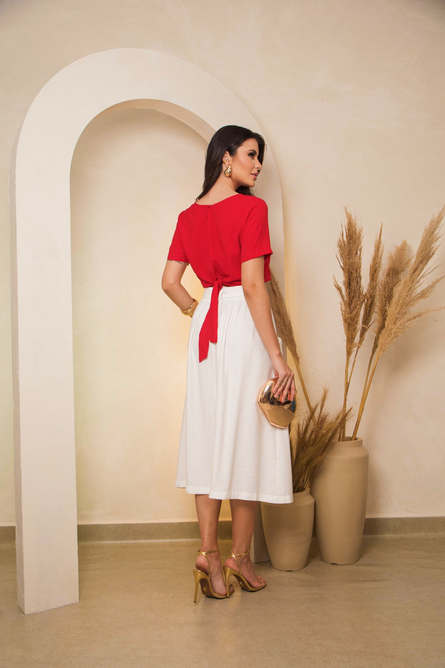 Cropped De Viscose 90202