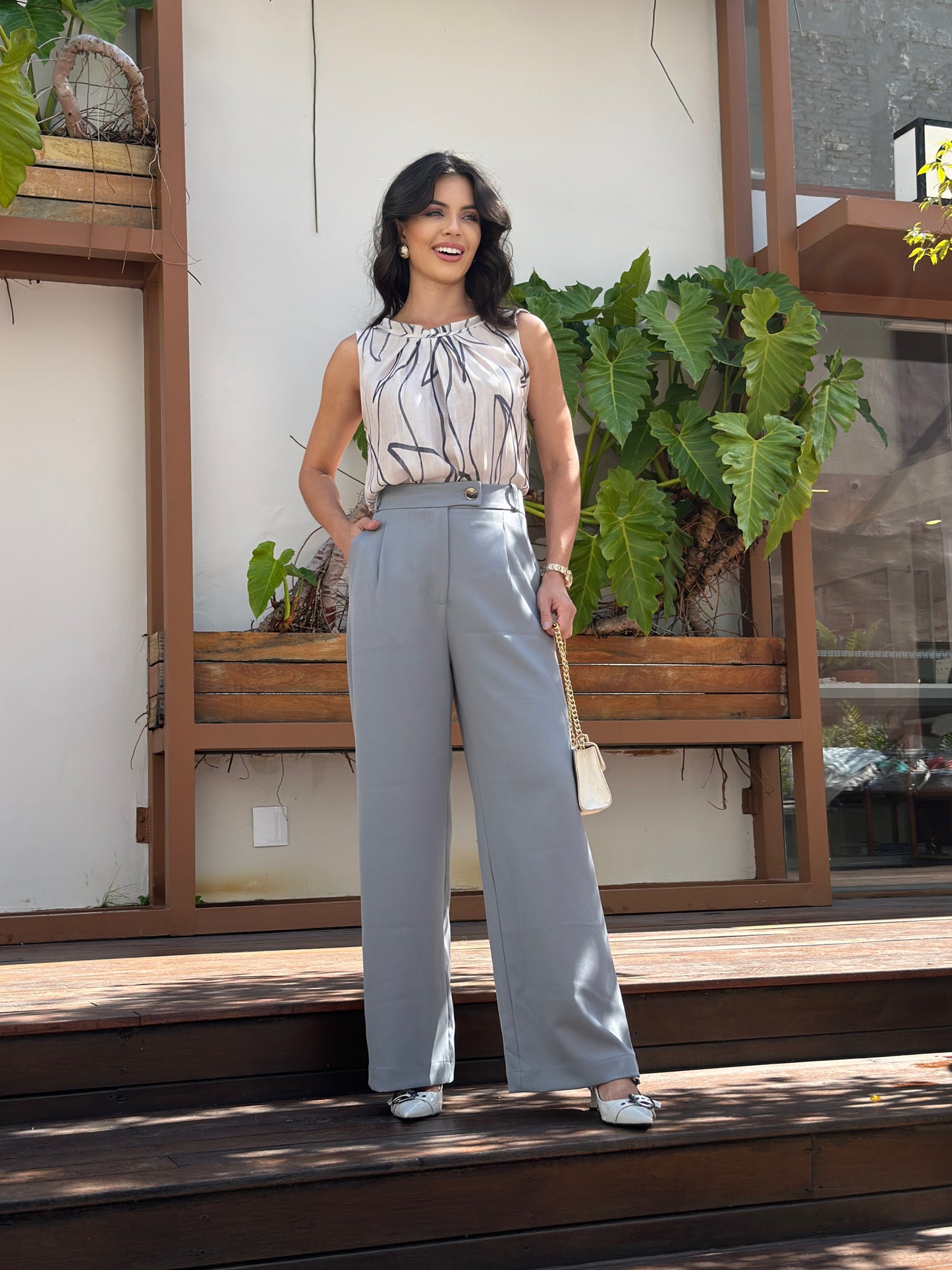 Calça Cinza 29710